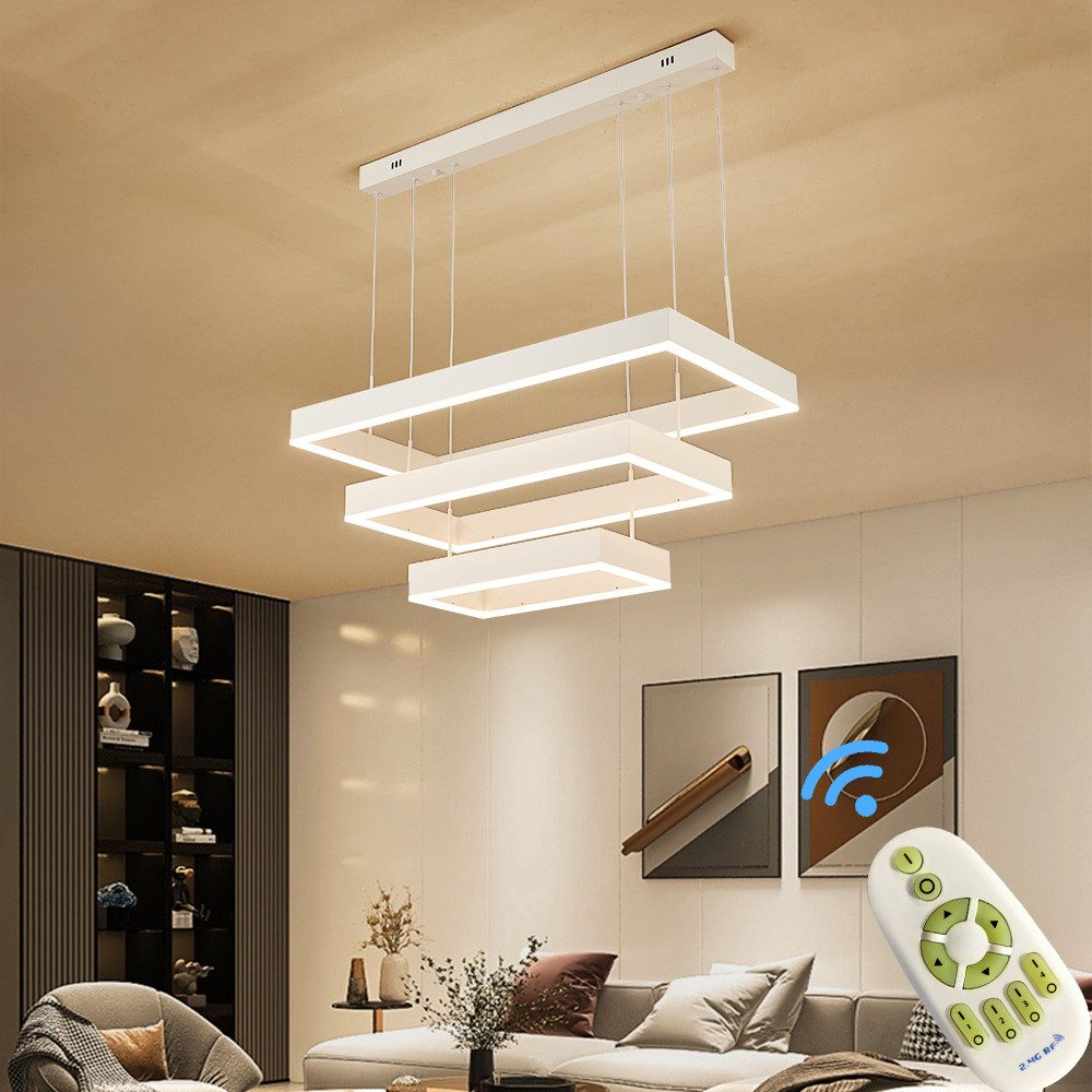 LED Pendelleuchte LED Pendelleuchte 6053 Fernbedienung warmweiß bis kaltweiß einstellbar