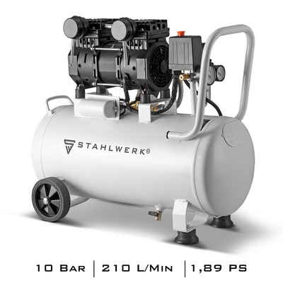 STAHLWERK Kompressor Druckluft Flüsterkompressor ST-310 Pro mit 10 Bar