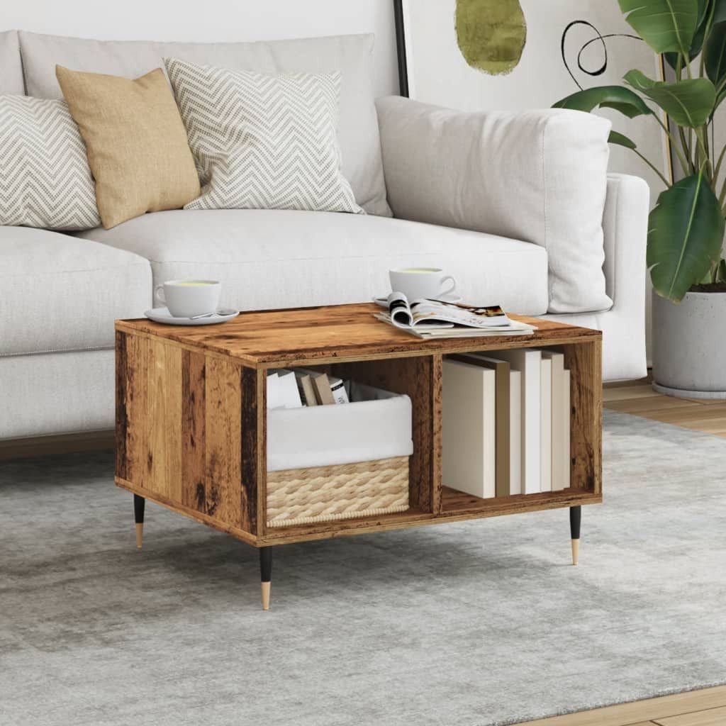 vidaXL Couchtisch Couchtisch Altholz-Optik 60x50x36,5 cm Holzwerkstoff (1-St)