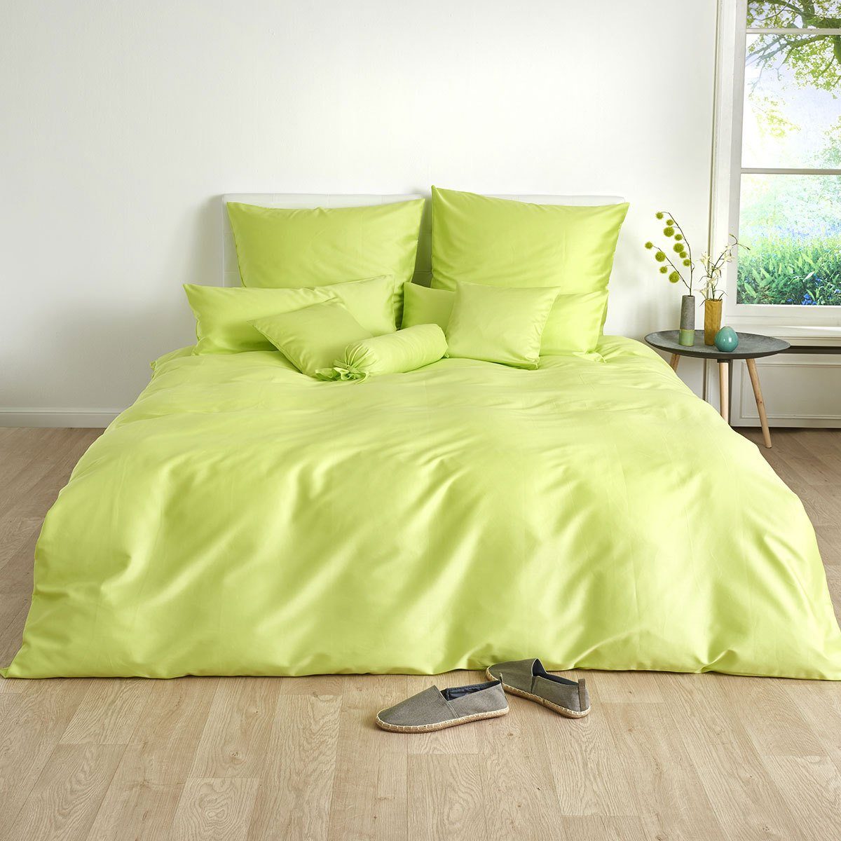 TRAUMSCHLAF Bettwäsche Uni, Mako Satin, 2 günstig online kaufen