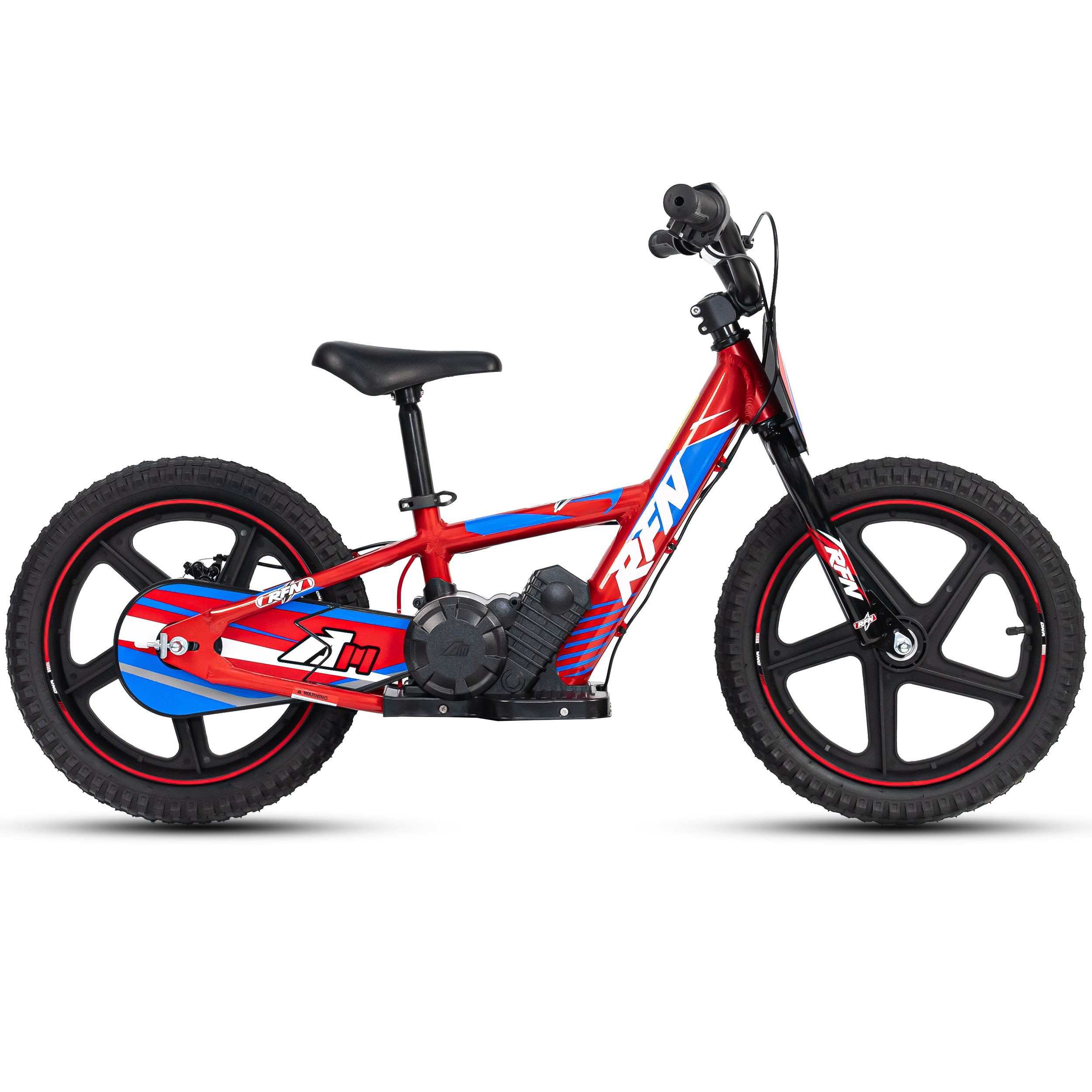 Vankel Elektro-Kindermotorrad DNA 16 250W 16 Zoll Electric Laufrad für Kinder 4-8 Jahre, Belastbarkeit 60 kg, 3 Fahrstufen, Bis 19 km/h, Offroad-Reifen