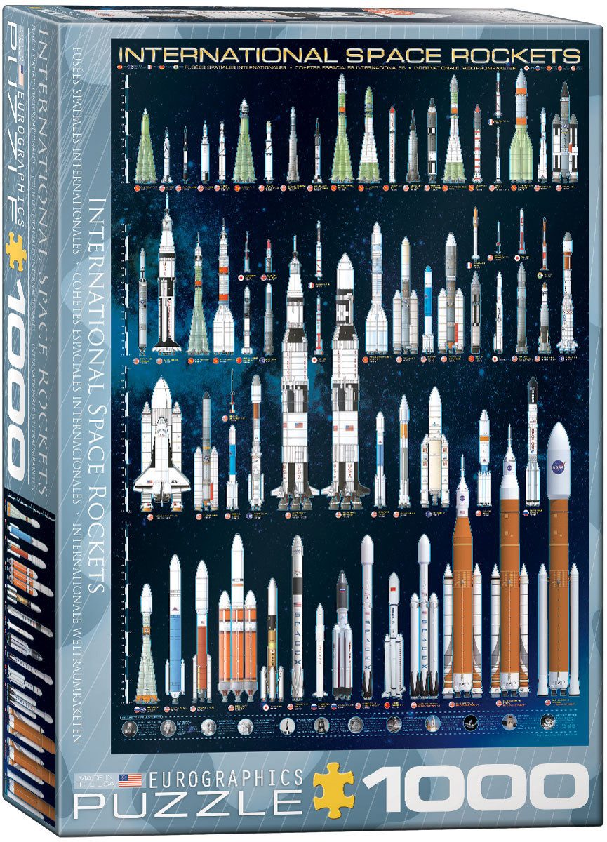Puzzle 1000 Teile Пазлы - Пазлы - Internationale Raketen Raumfahrt, Пазлыteile