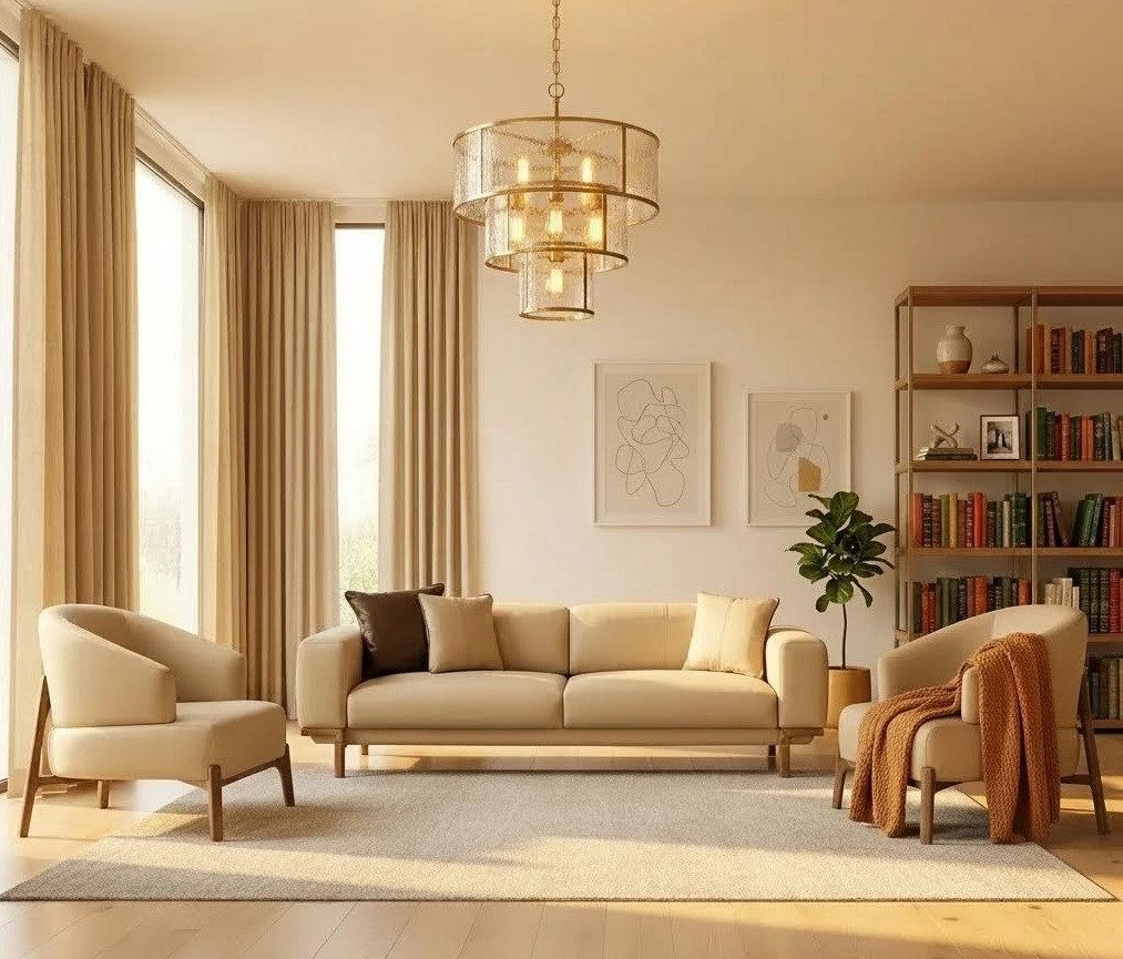 JVmoebel Polstergarnitur Stilvolles Wohnzimmer-Set 3+1+1 im modernen Design, (3-tlg)