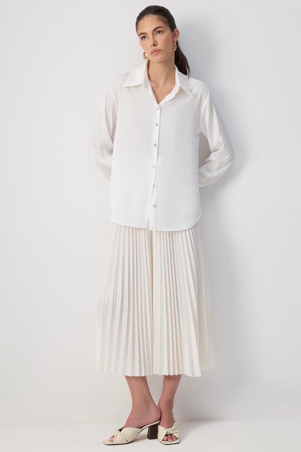 touche prive Faltenrock Elastisch Taille Maxi günstig online kaufen