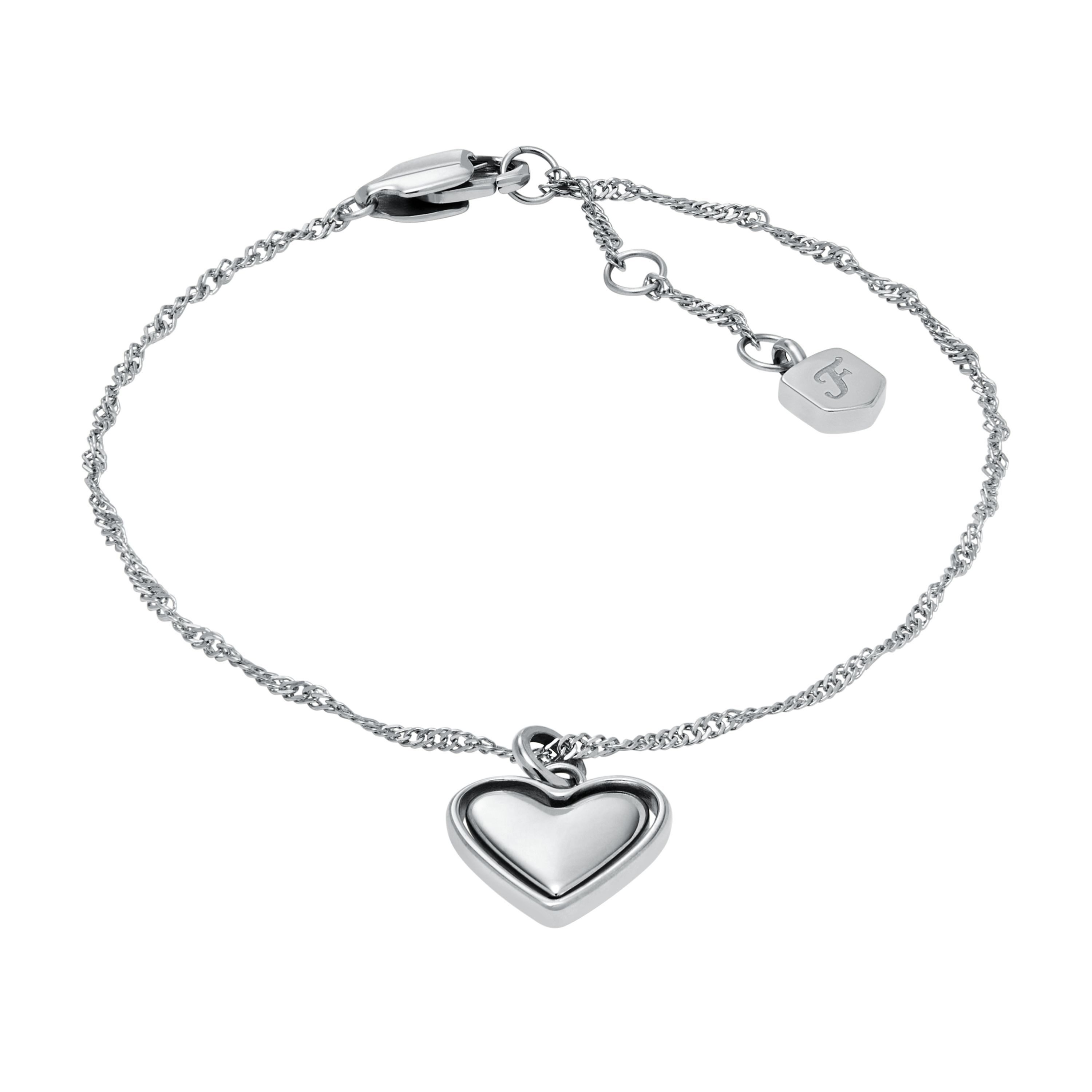 Fossil Armband Schmuck Geschenk Edelstahl JEWELRY Herz