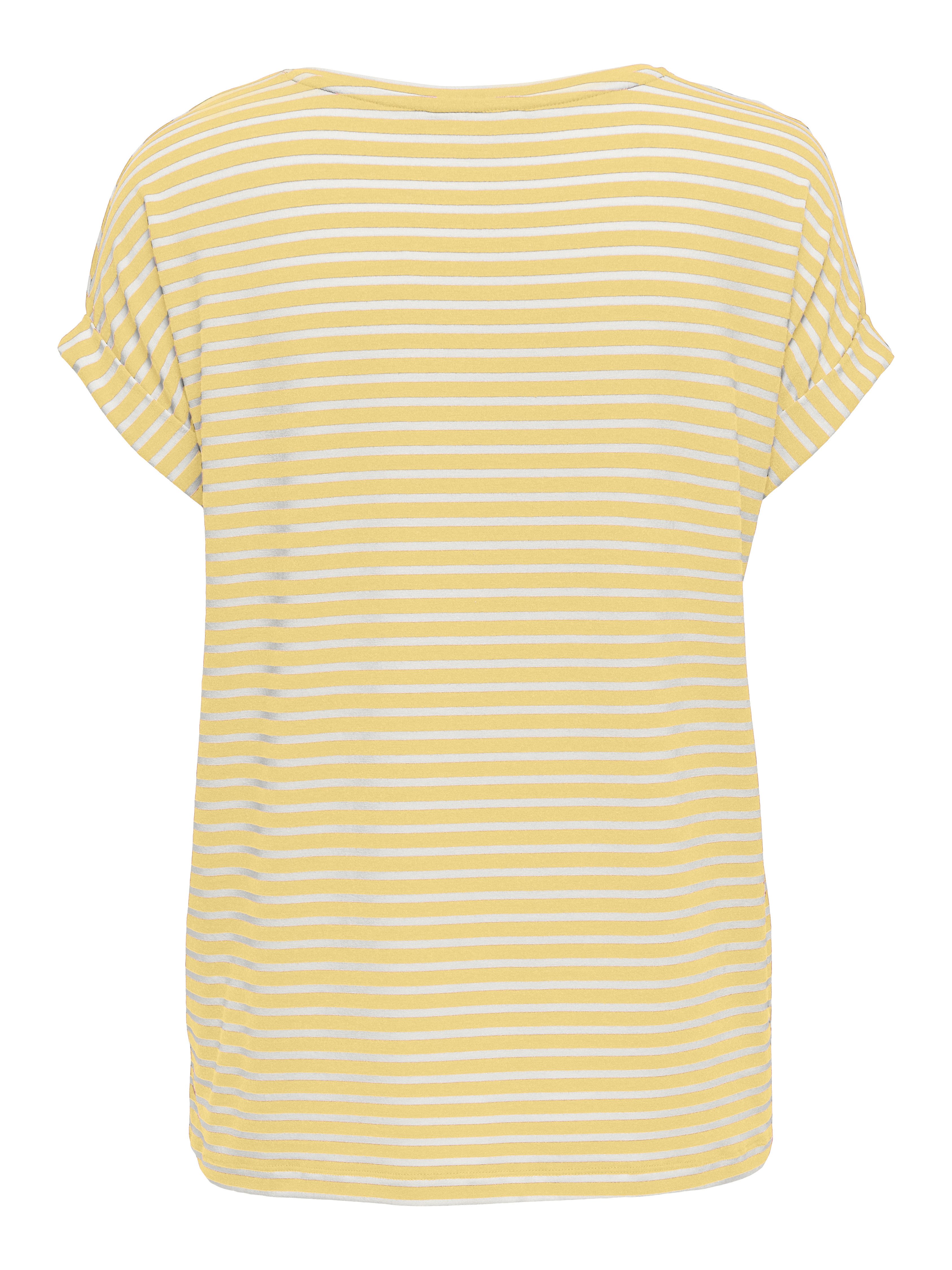 ONLY Kurzarmshirt ONLMOSTER STRIPE S/S O-NECK TOP JRS NOOS gestreift, lässig geschnitten, Jersey, Rundhals, Viskosemischung