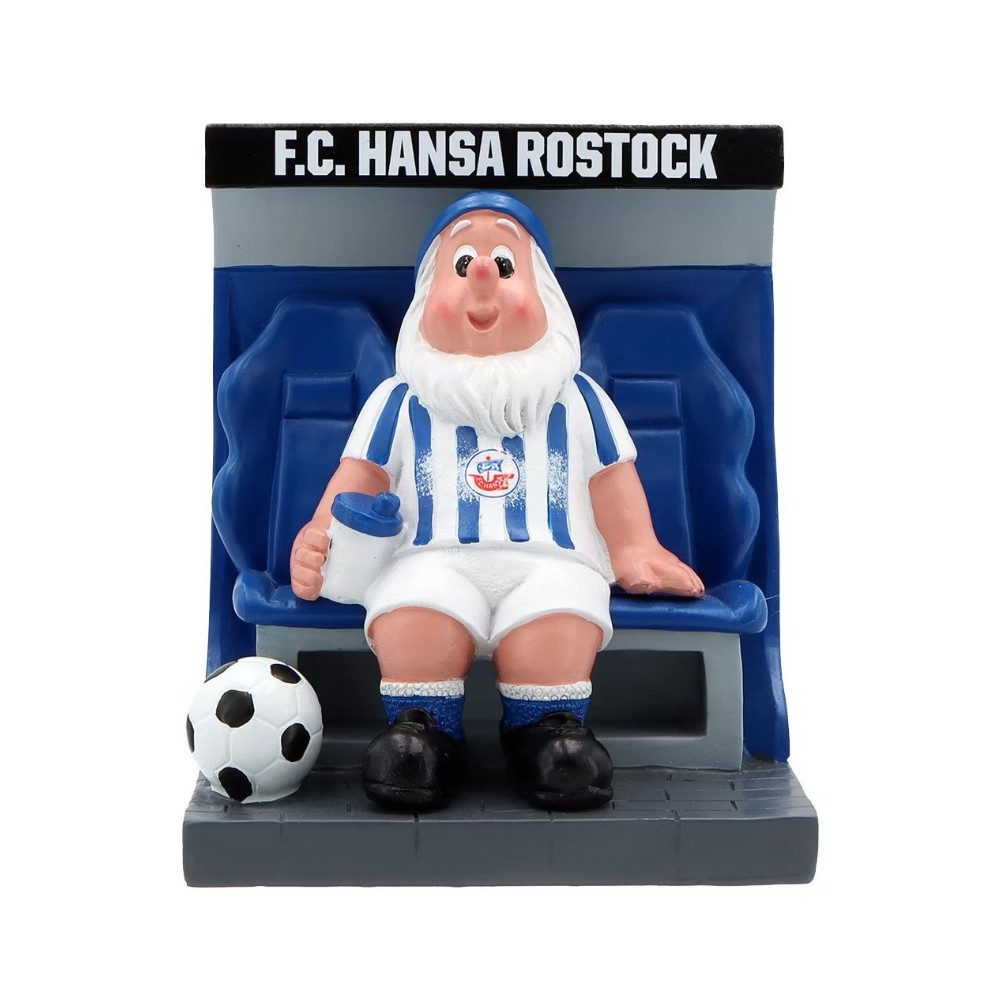 FC Hansa Rostock Dekofigur Hansa Rostock Gartenzwerg "Ersatzbank"