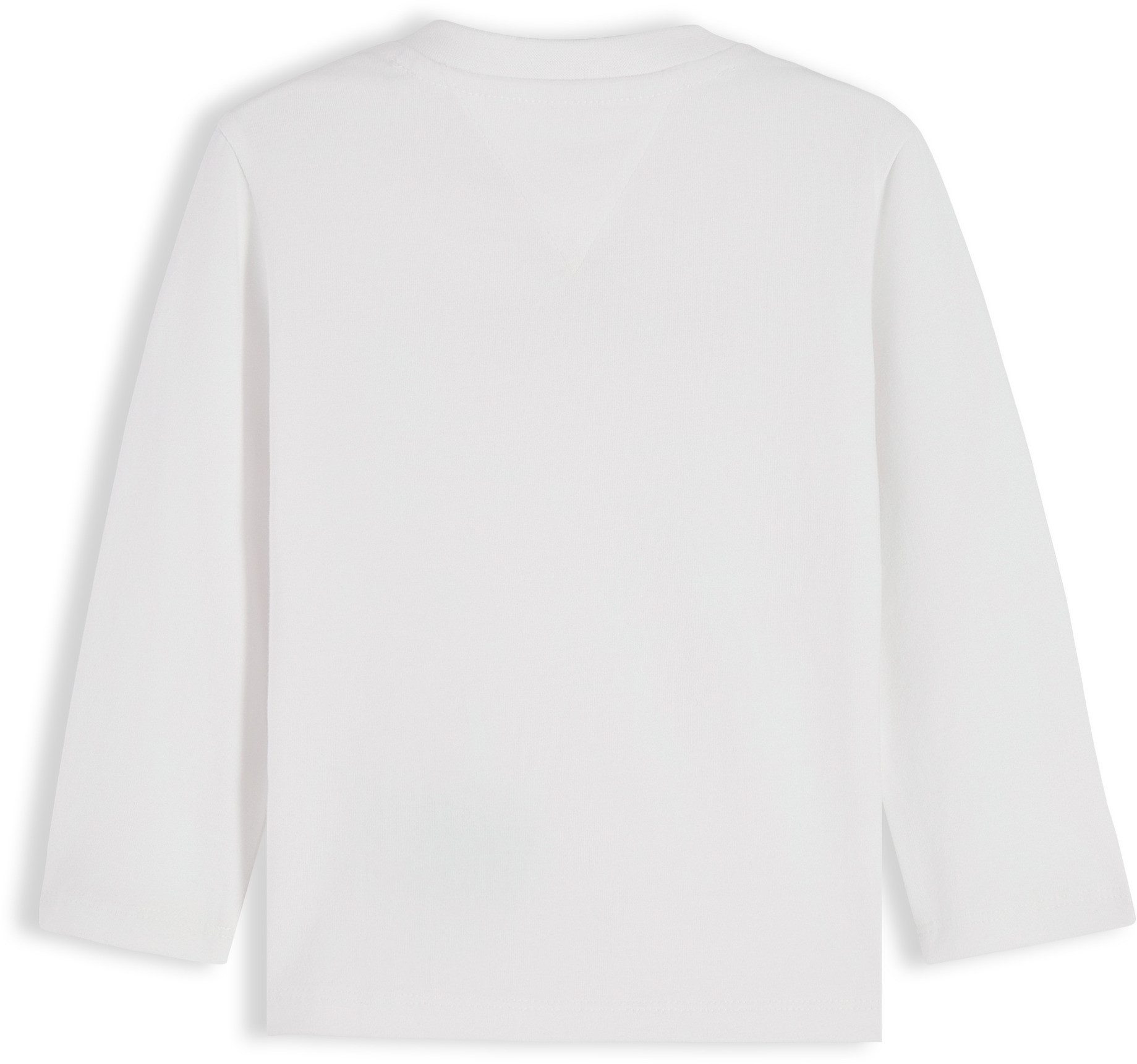 Tommy Hilfiger Langarmshirt Ausschnitt mit Druckknopf, Regular Fit, Baumwollmischung, für Babys – Bild 2 von 3
