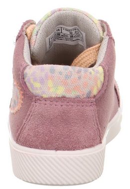 Superfit SUPIES WMS: mittel Sneaker mit coolem Herzchen-Patch, Freizeitschuh, Halbschuh, Schnürschuh