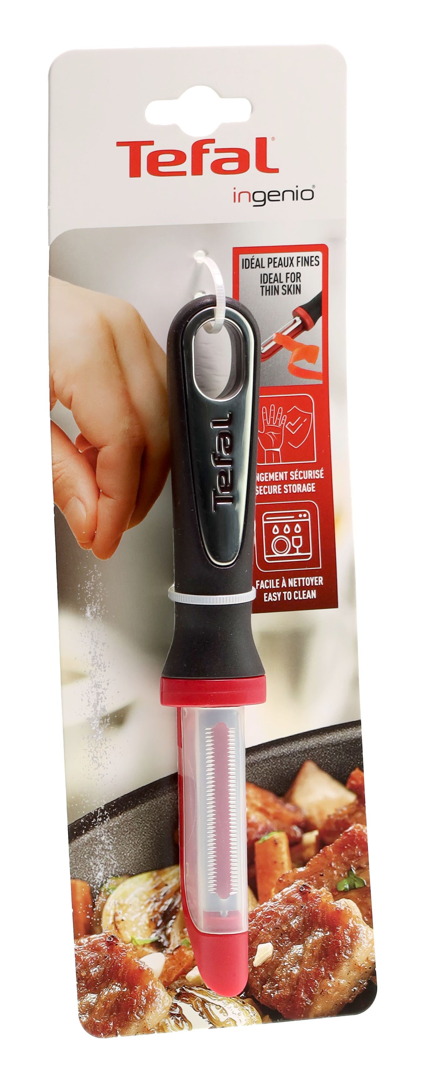 Tefal Sparschäler Tefal K2074014 Ingenio Tomatenschäler, spülmaschinengeeignet, Klinge