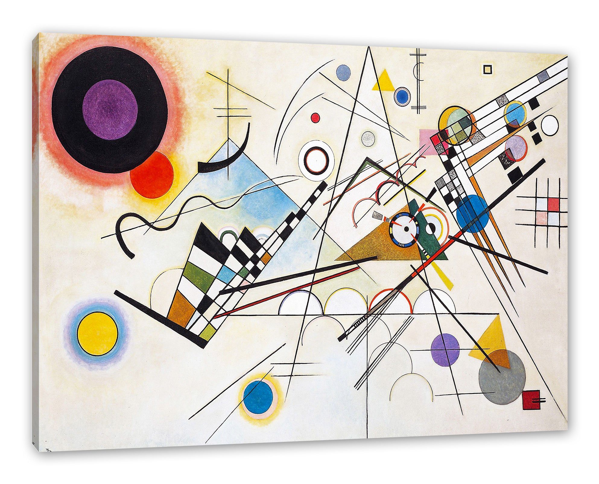 Pixxprint Leinwandbild Wassily Kandinsky - Komposition, günstig online kaufen
