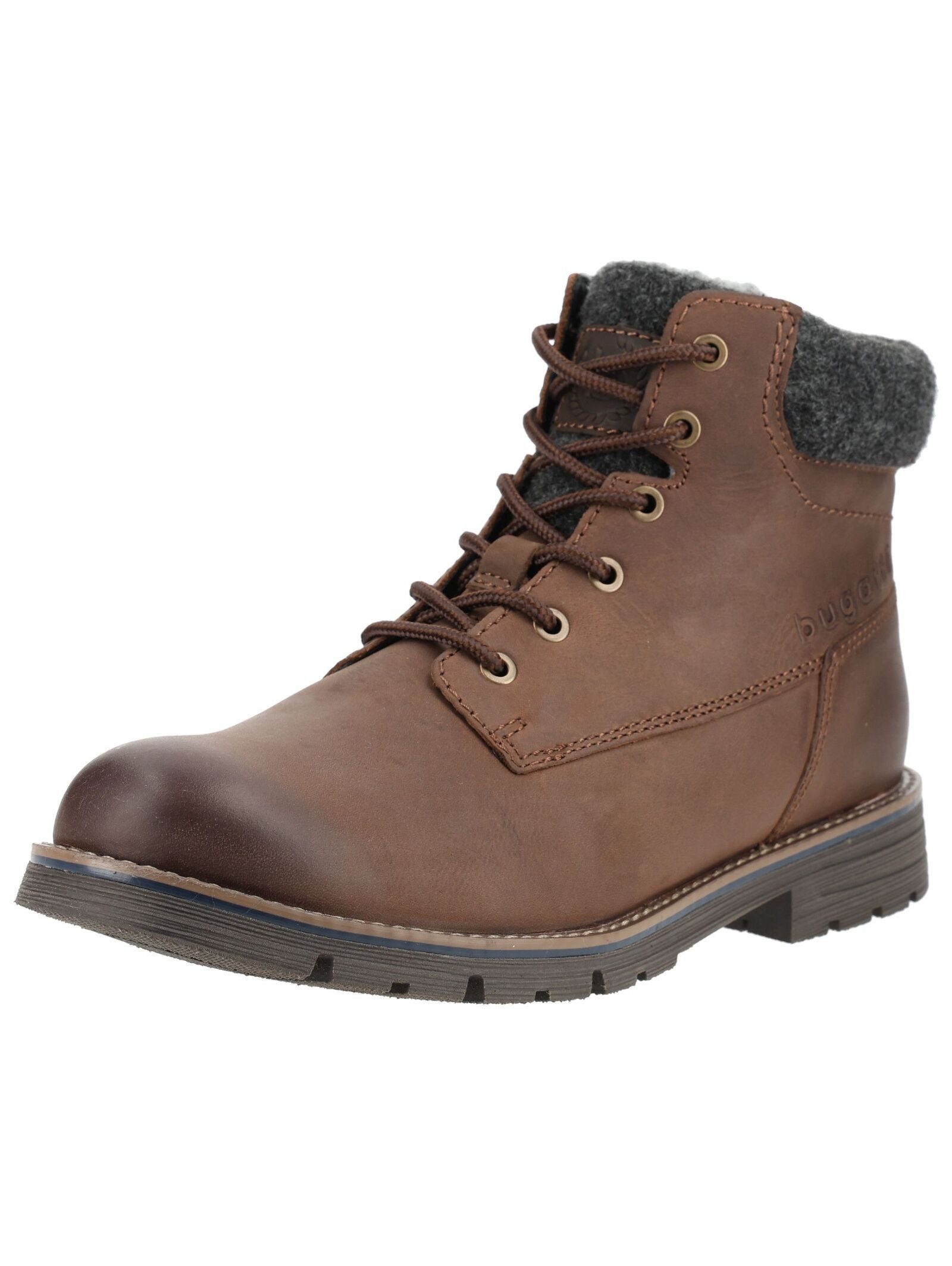 bugatti bugatti Stiefelette Leder Schnürstiefelette