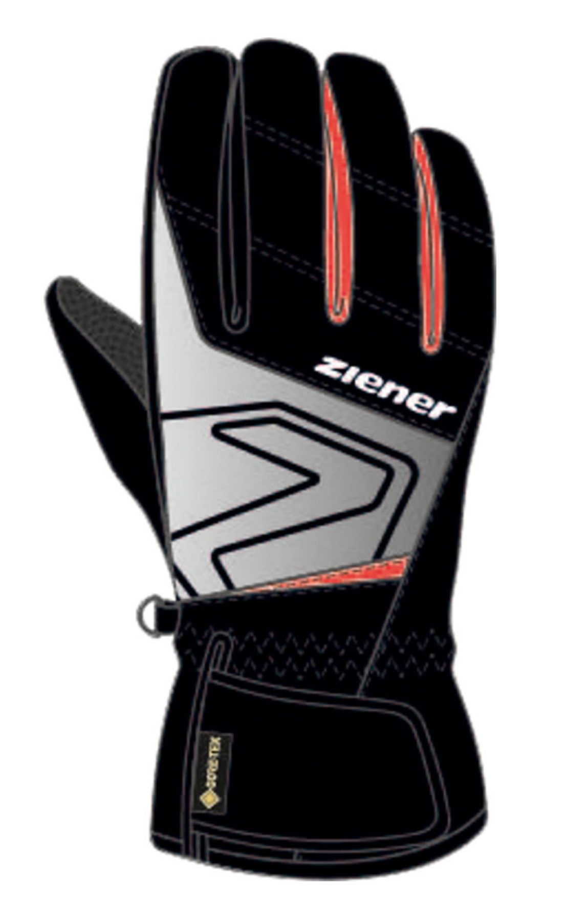 Ziener Skihandschuhe ISP 22-junior 1720 GTX glove 799 hot red