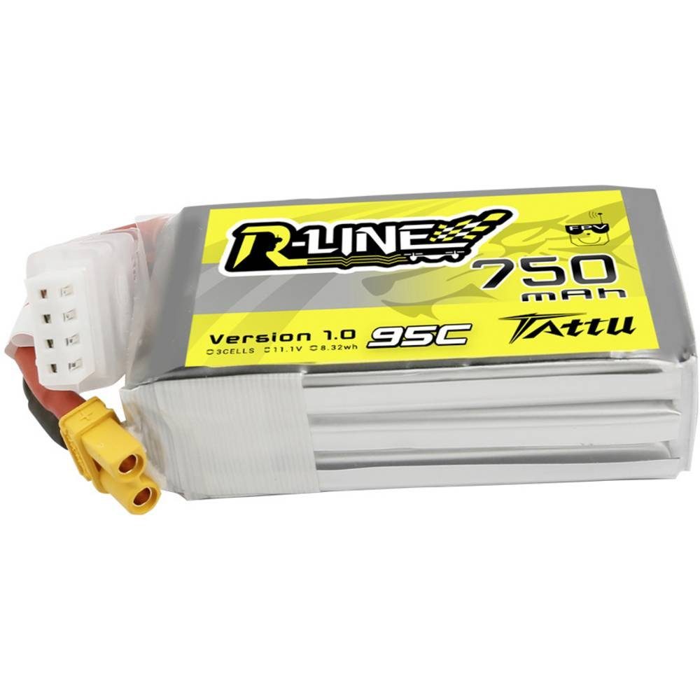 Tattu R-Line 750mAh 11.1V 3S1P 95C Lipo Battery TAA7503S95XT3 Akku