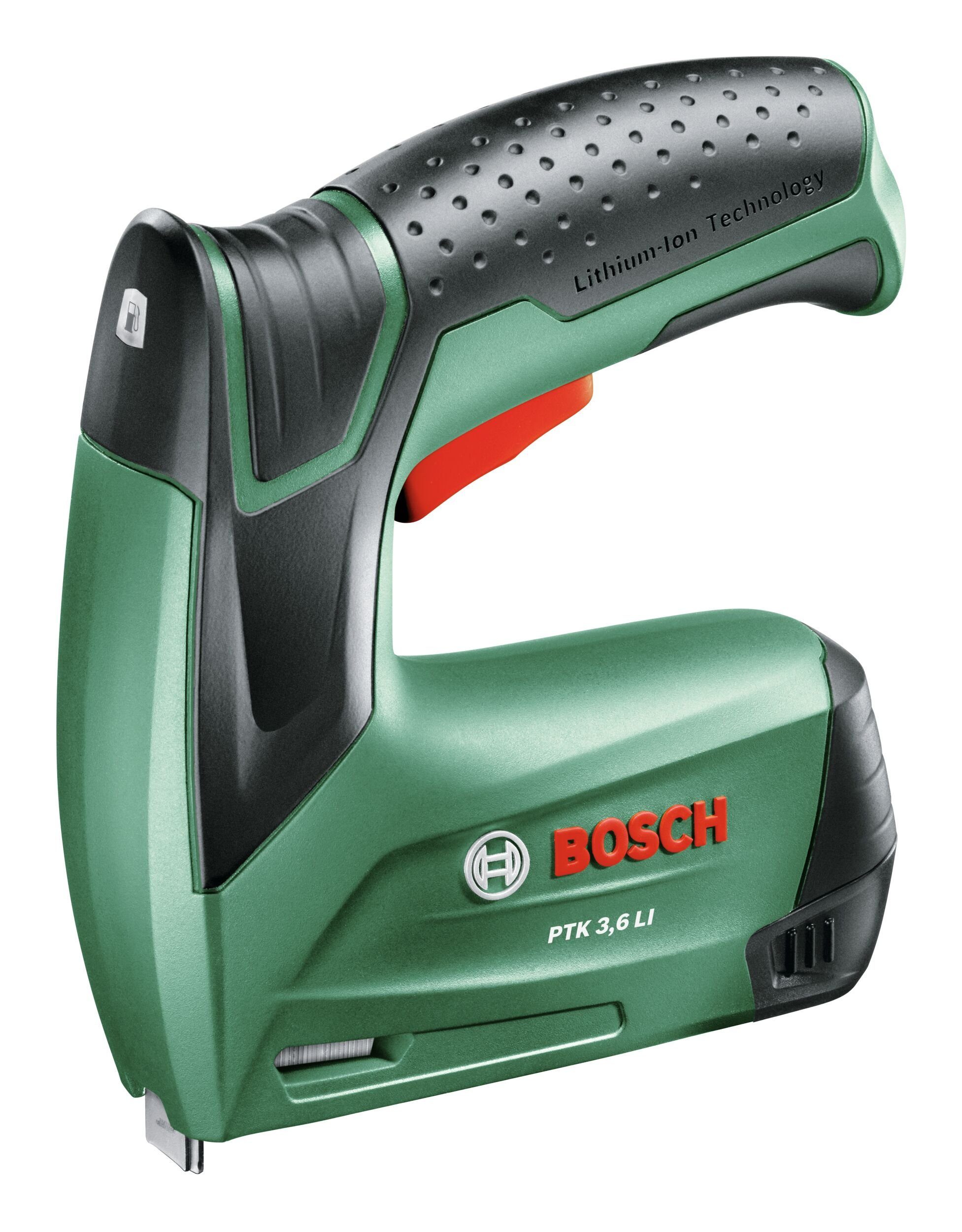 Bosch Home & Garden Akku-Tacker PTK 3,6 LI, Integrierter Akku, 3,6 Volt, in Metalldose, Kleiner ...