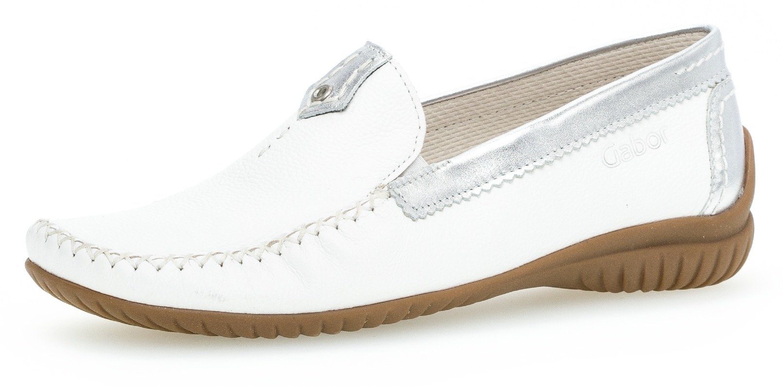 Gabor FLORENZ Slipper mit Metallic-Details, Schuhweite G (weit)