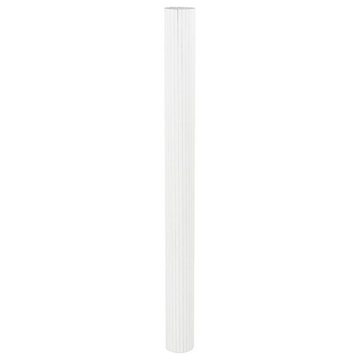 vidaXL Raumteiler Paravent Weiß 165x400 cm Bambus, 1-tlg.