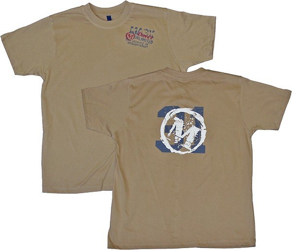 Dave's Rundhalsshirt Übergrößen T-Shirt Herren M3 beige DAVE´S