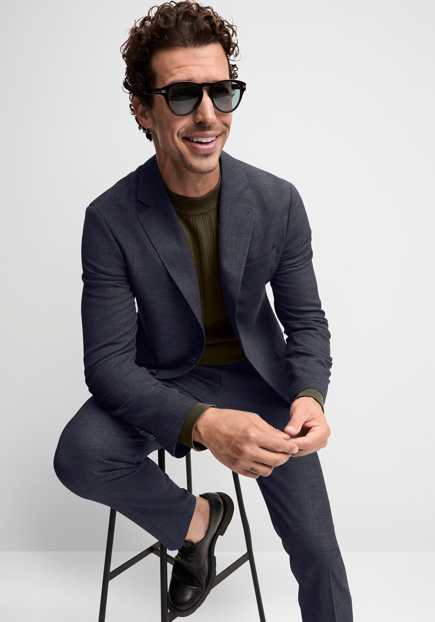 Cinque Anzughose CIBRAVO in dezentem Muster, Slim Fit