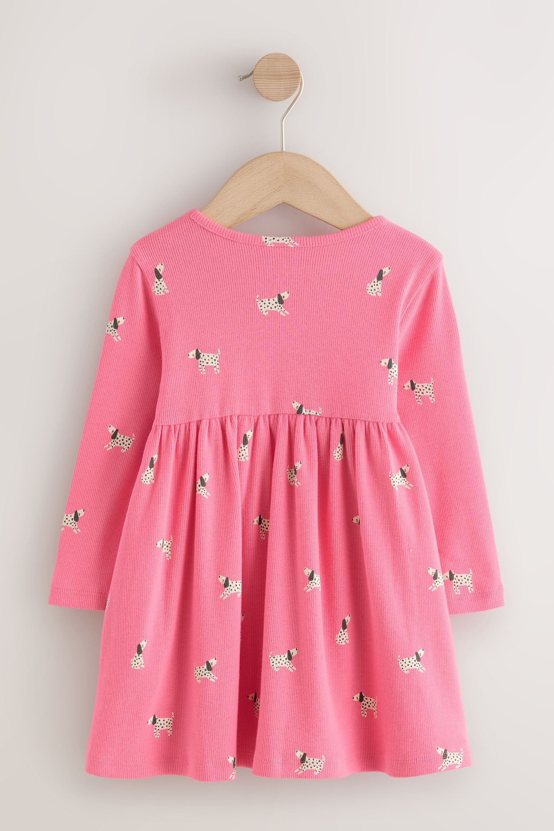 Next Jerseykleid Geripptes Langarmkleid (1-tlg) – Bild 4 von 4