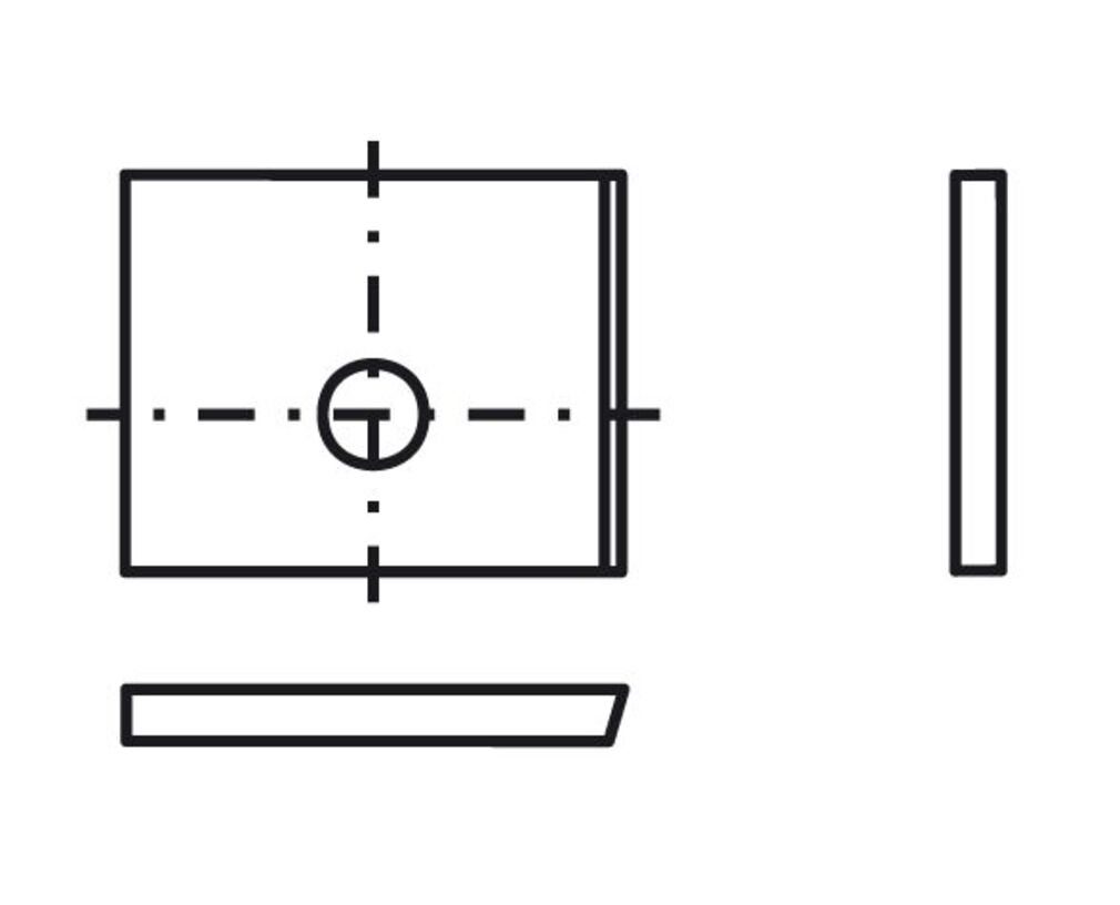 e=6,0mm 6 4 Blankett Wendeplattenfräser Stück T03SMG 19,6x15,5x2,0mm d=4,0mm Tigra