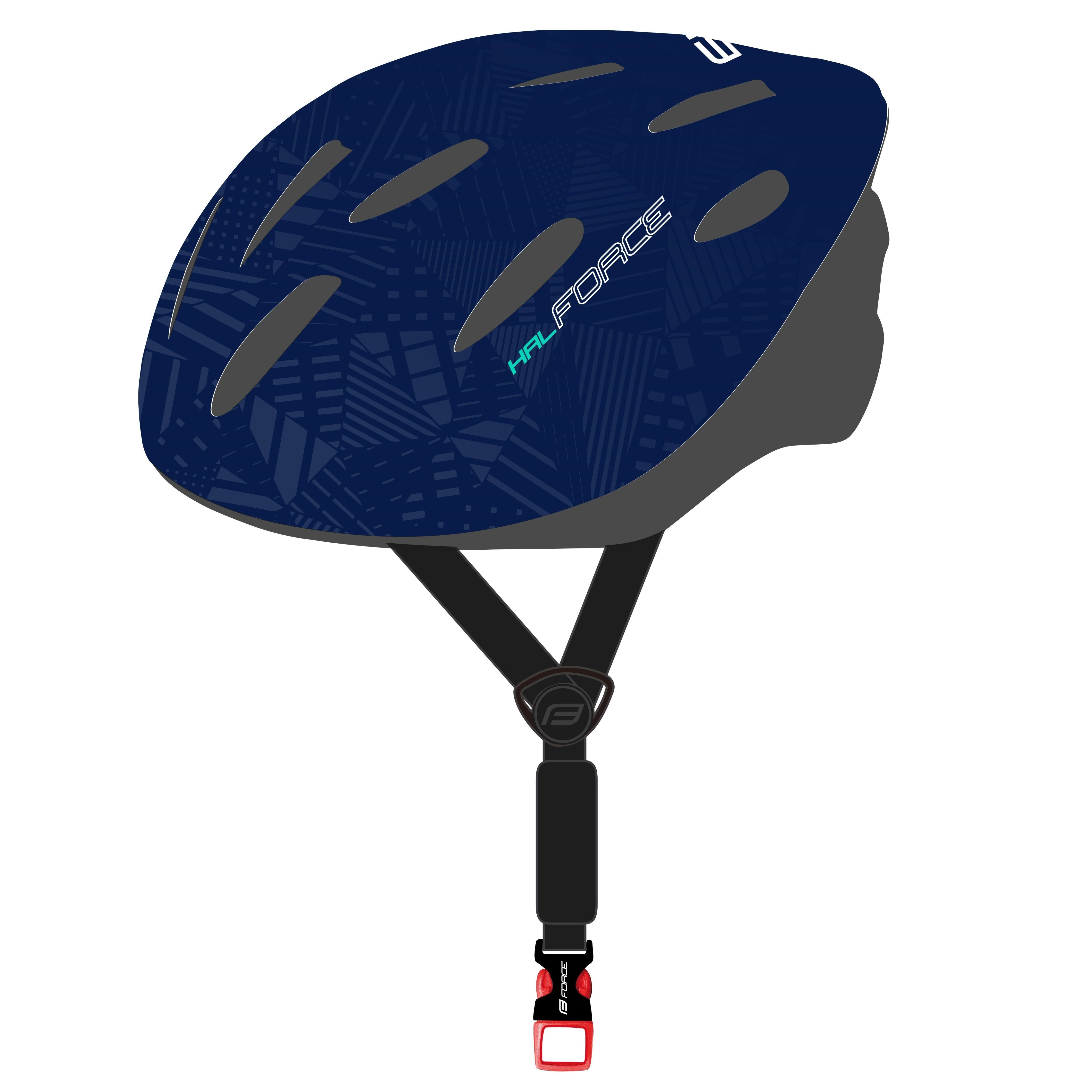 FORCE Fahrradhelm Helm FORCE HAL blue navy L - XL