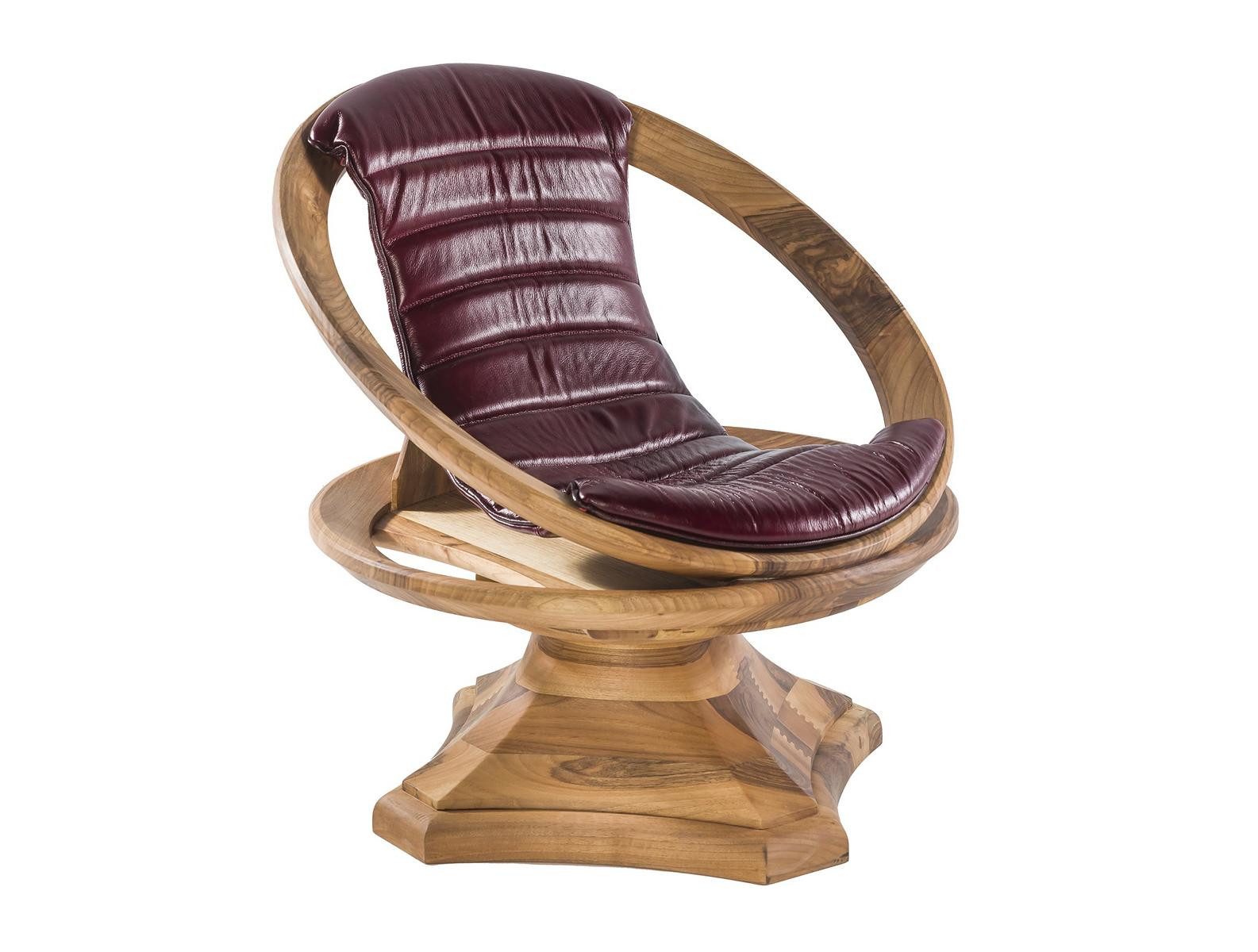 Sessel Brauner Stoffsessel mit Holzrahmen für modernes Wohnen