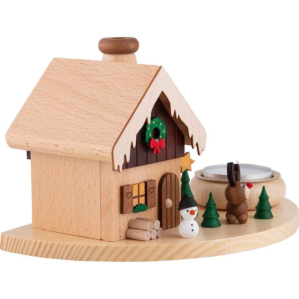 Ullrich Kunsthandwerk Räuchermännchen Rauchhaus Weihnachtszeit (10,5cm) von Ullrich Kunsthandwerk