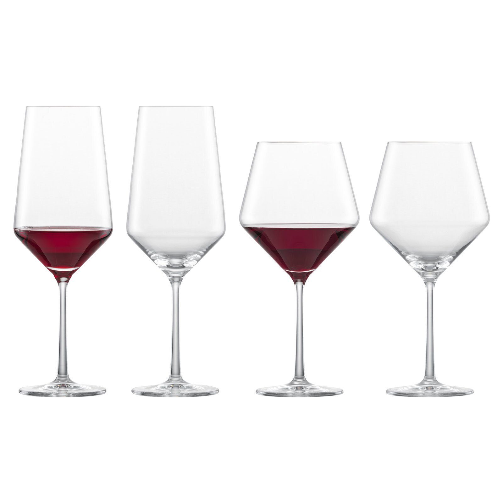 Zwiesel Glas Bordeaux Burgunder Glas Glas und Pure Gläser 4er Set