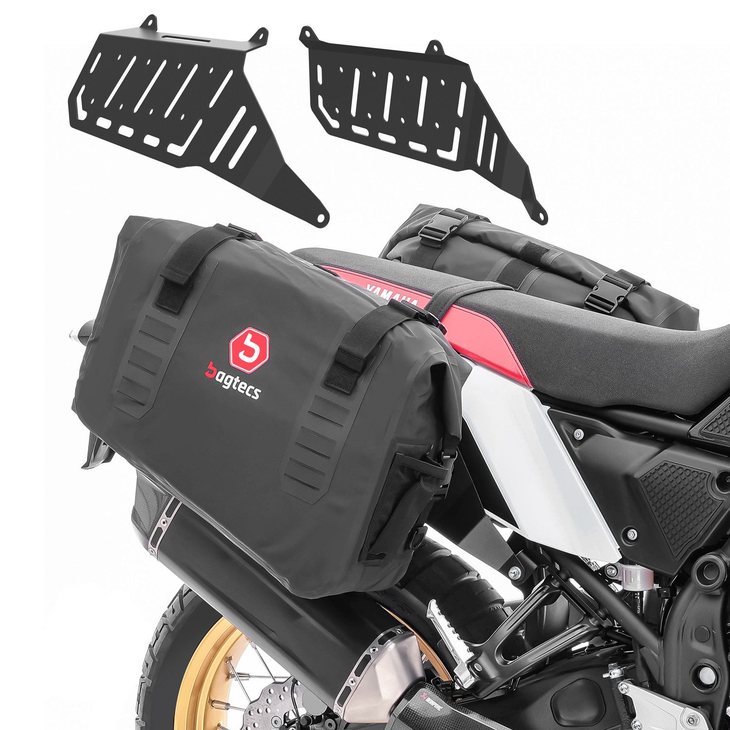 Reisetasche Set Satteltaschen + Seitenträger für Yamaha Tenere 700 / Rally 19-26 #