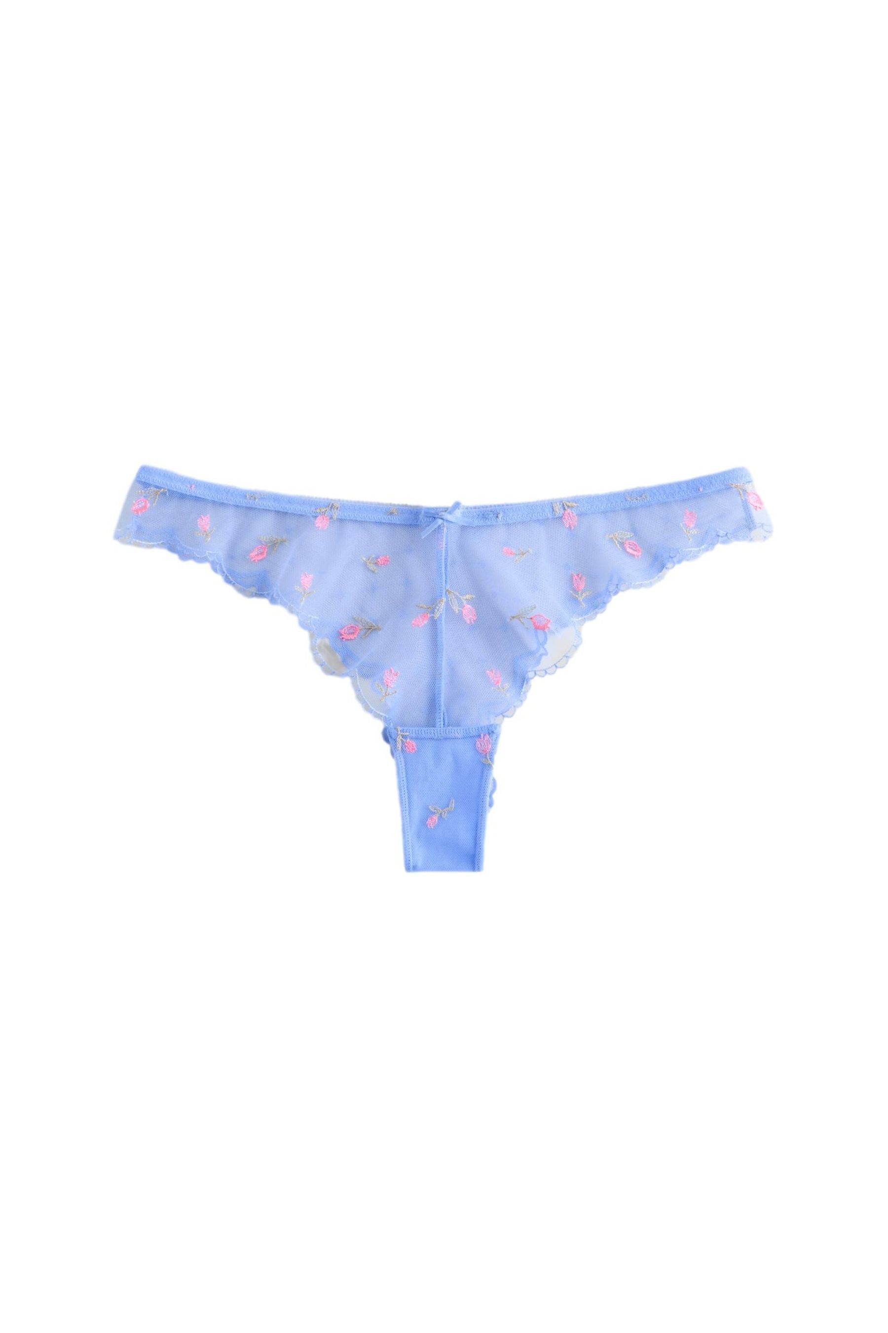 Next String Tanga mit Stickerei, Tulpe (1-St)