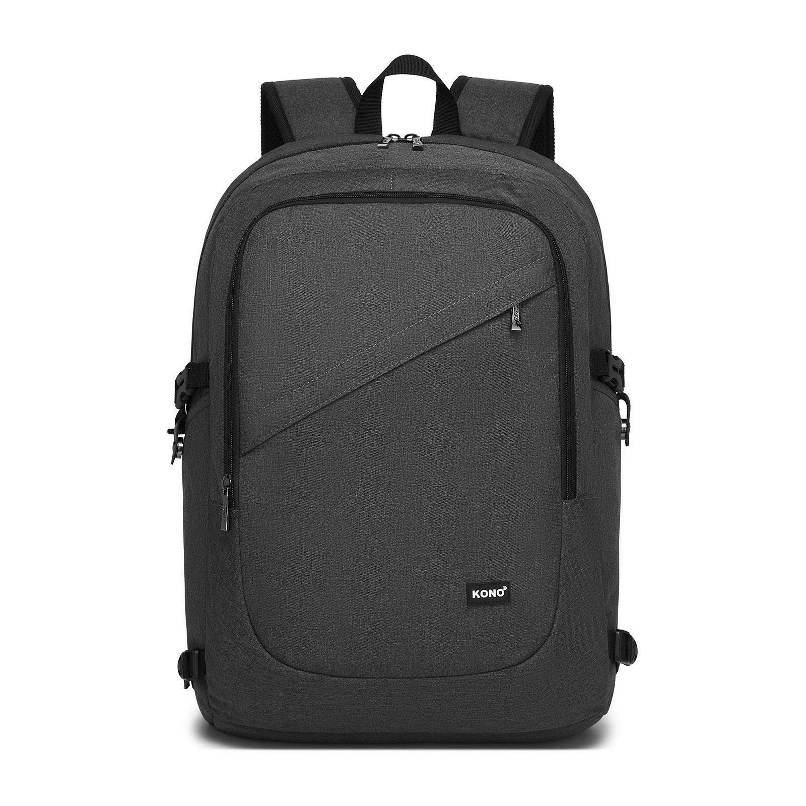 KONO Notebook-Rucksack Wasserdichter Laptop-Rucksack mit USB-Ladeport günstig online kaufen