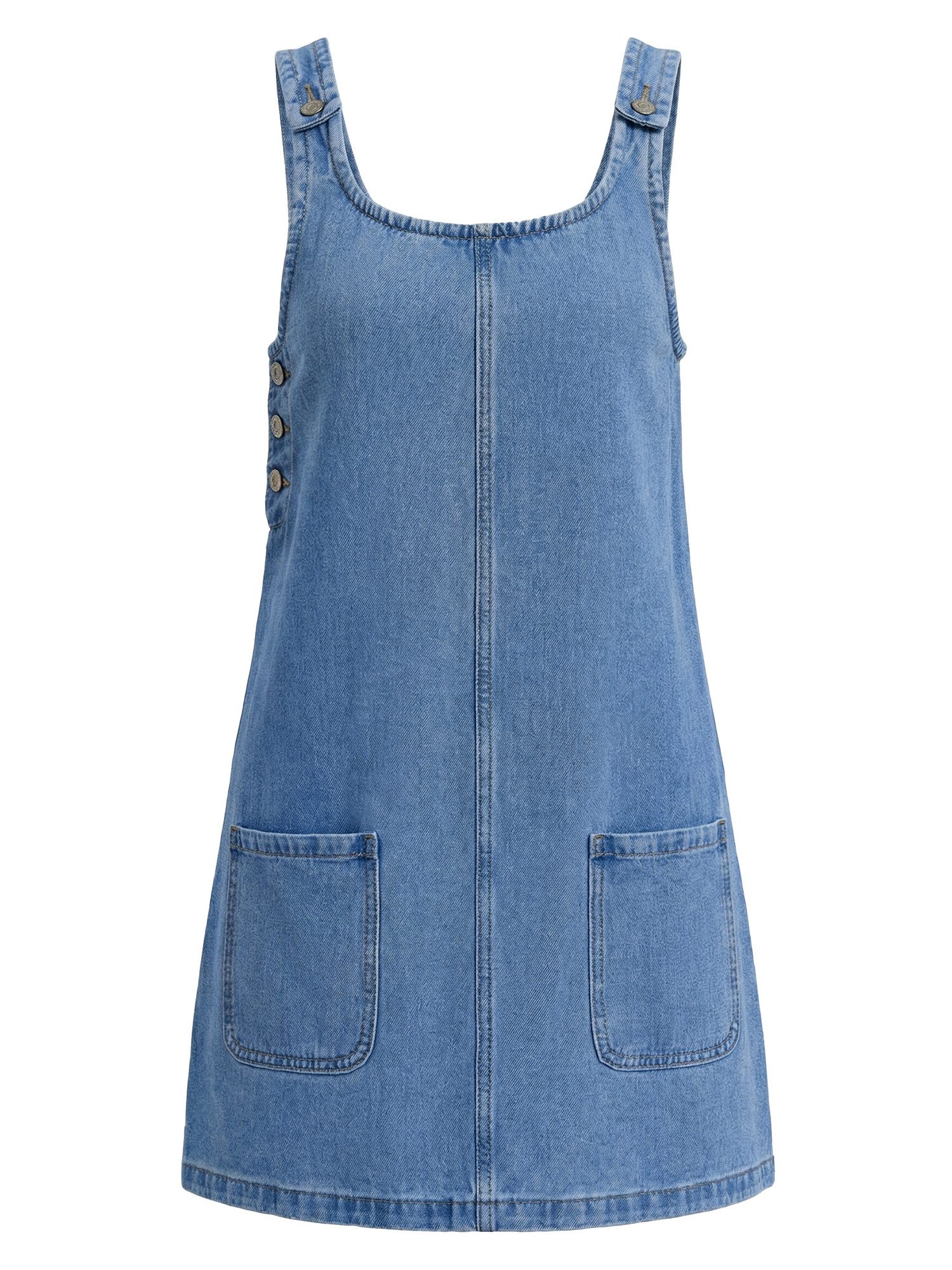 Imily Bela Jeanskleid Ärmellose Kleid mit Rundhals (Packung, 1-tlg., 1per-Pack) mit Eingrifftaschen – Bild 5 von 5