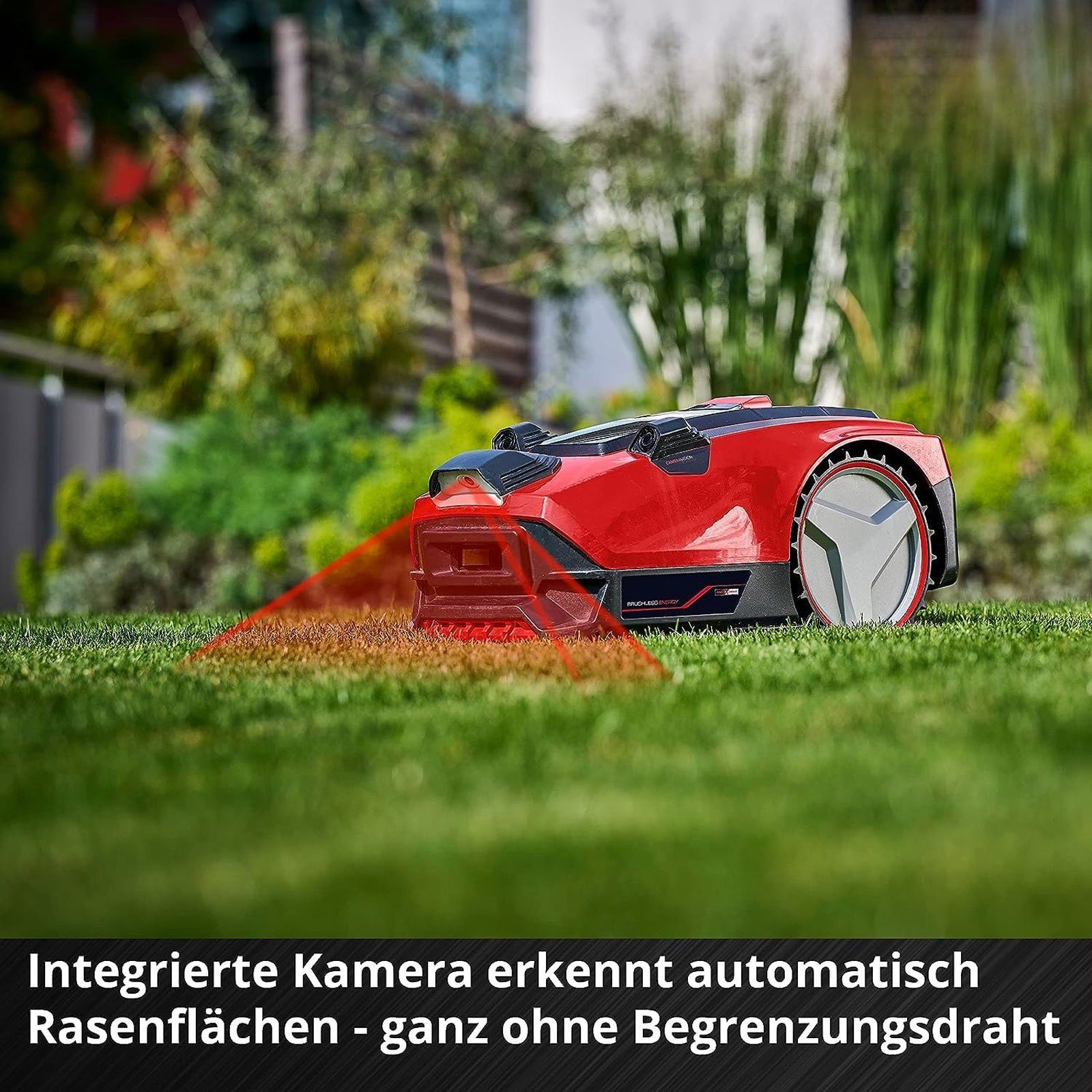 Einhell Elektrorasenmäher Mähroboter Freelexo CAM 500, 18 cm Schnittbreite