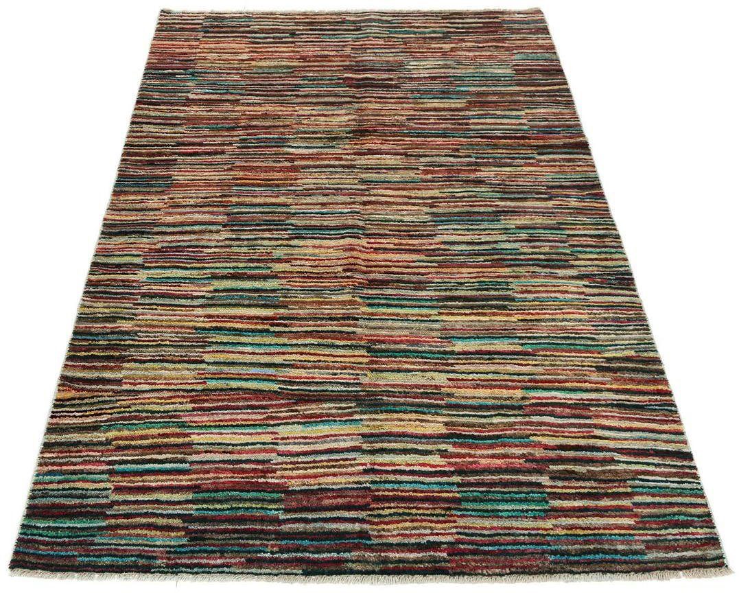 Wollteppich Streifen Multicolore 181 x 124 cm, morgenland, rechteckig, Höhe: 8 mm, Handgeknüpft