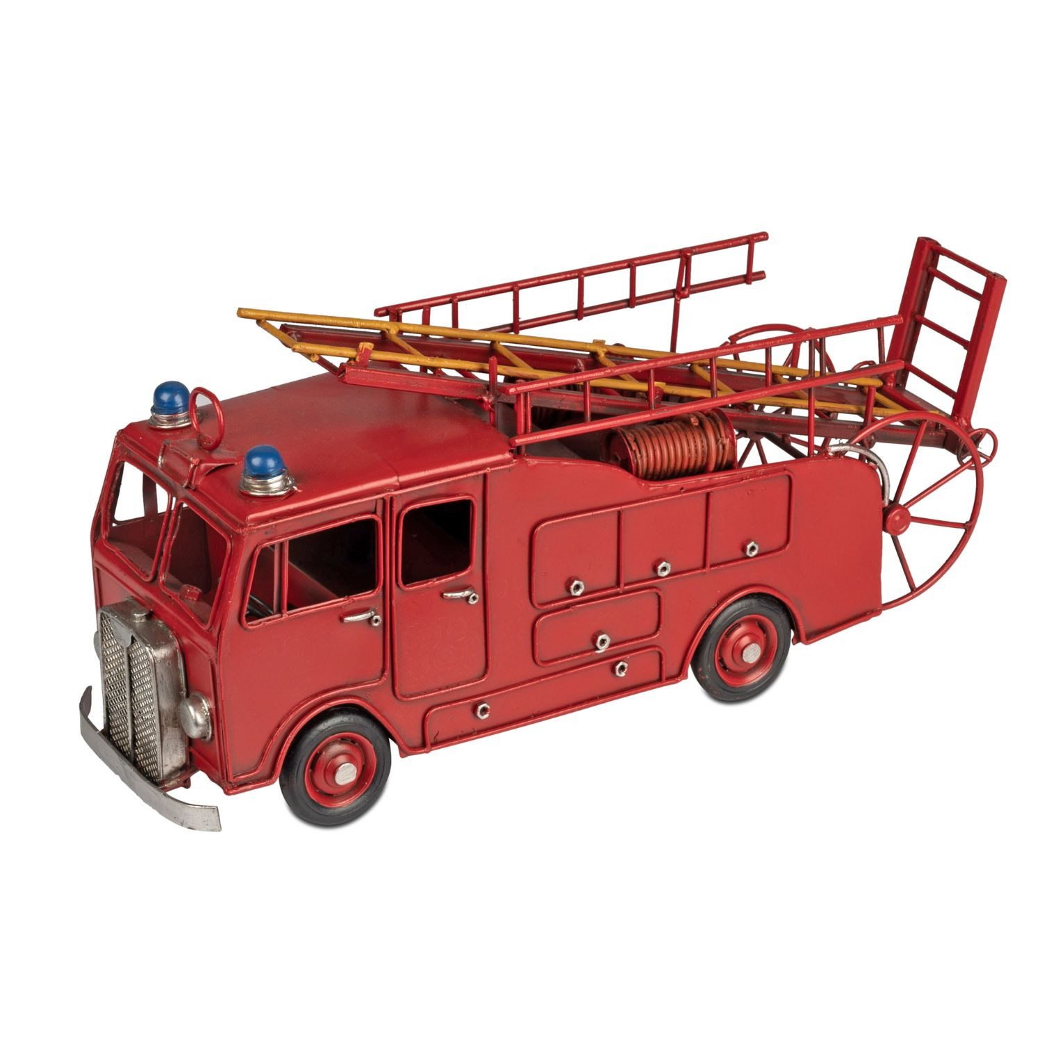 formano Dekofigur Fahrzeuge, handbemalt, Rot, Feuerwehrauto, H: 16cm