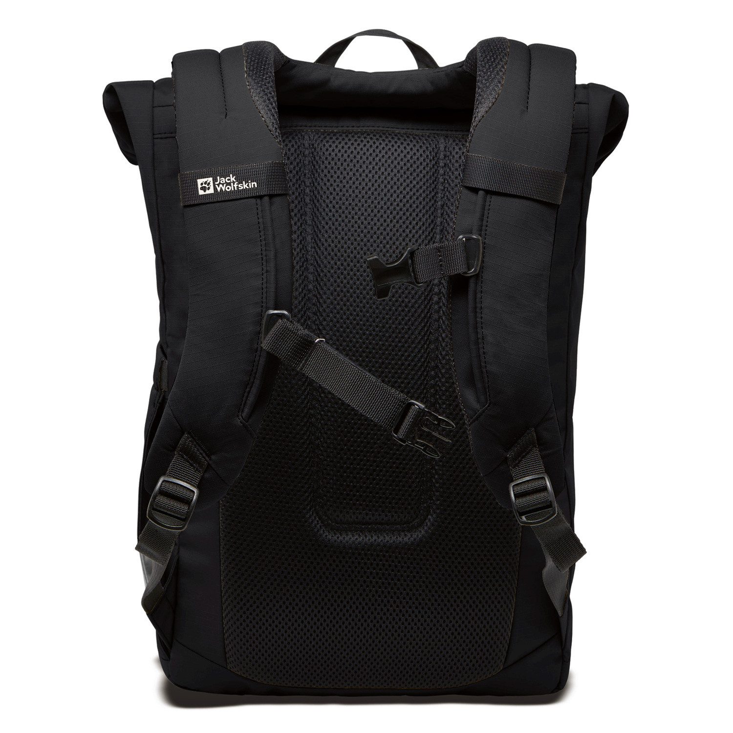 Jack Wolfskin Freizeitrucksack Jack Wolfskin Rolltop Rucksack Island Black (1-tlg)