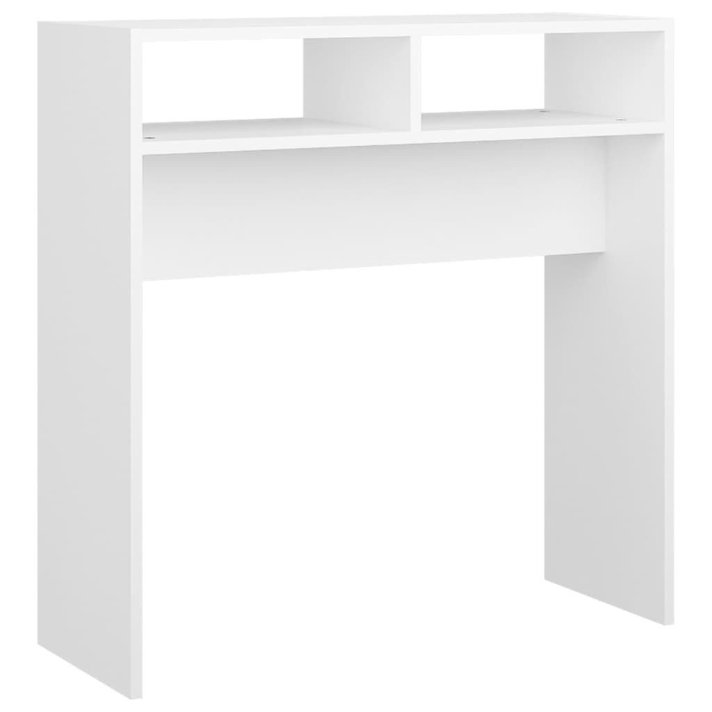 vidaXL Konsolentisch, Beistelltisch Weiß 78x30x80 cm Holzwerkstoff