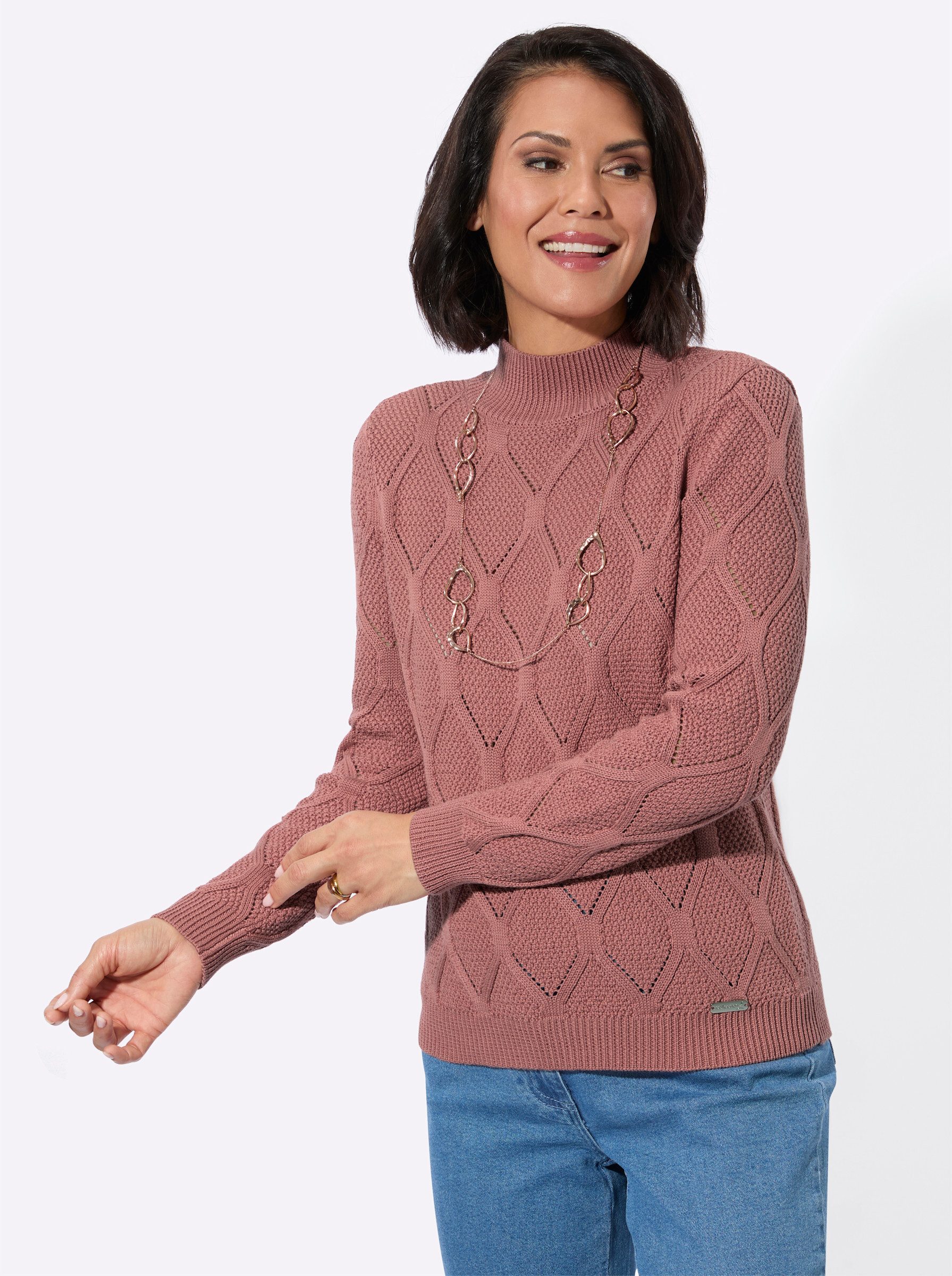 Witt Strickpullover Stehkragen-Pullover Langarm