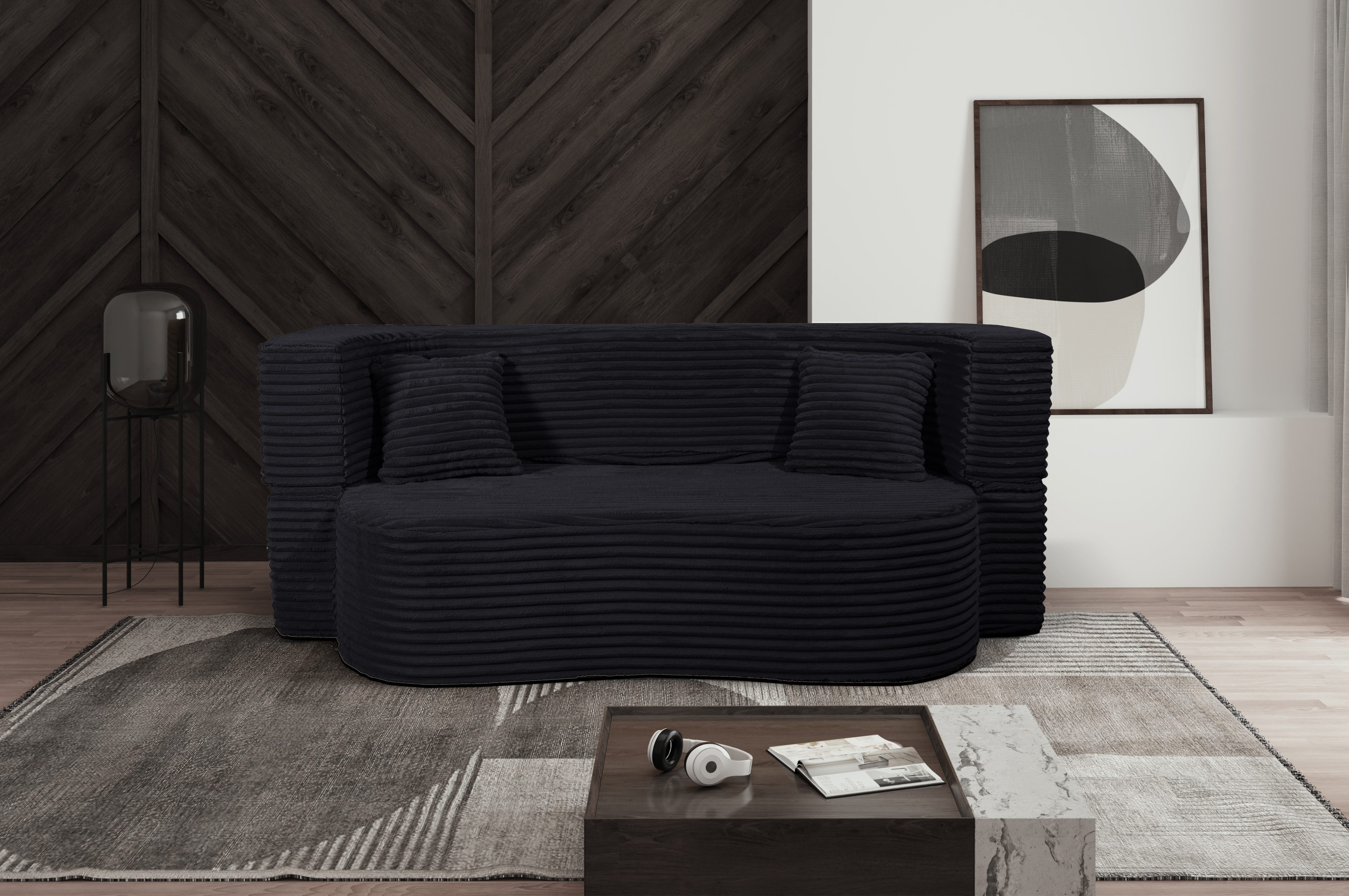 storez24 Sofa Flipper, Zierkissen mit Reißverschluss, Schlaffunktion, bequem