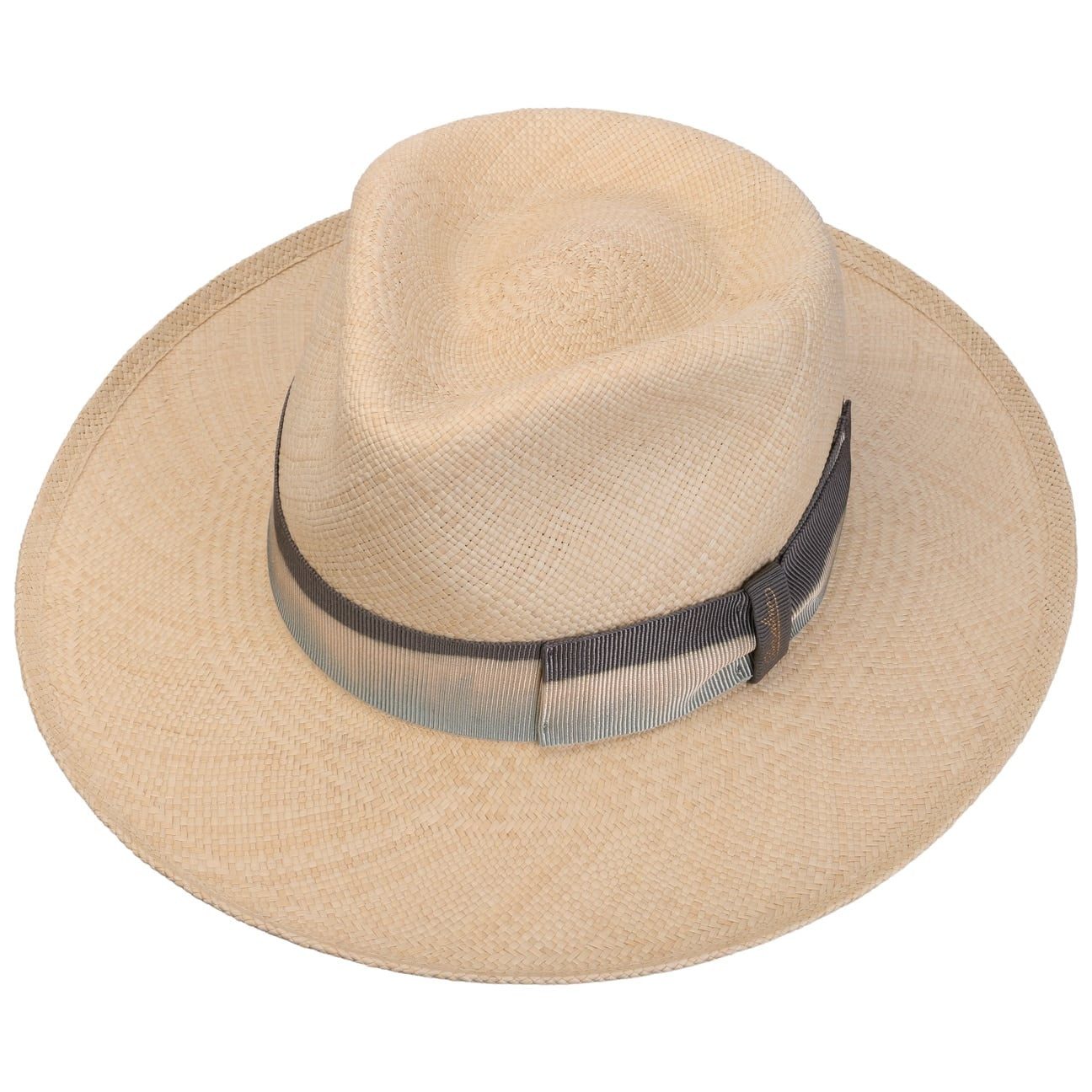 Borsalino Sonnenhut (1-St) Panamastrohhut mit Ripsband, Made in Italy