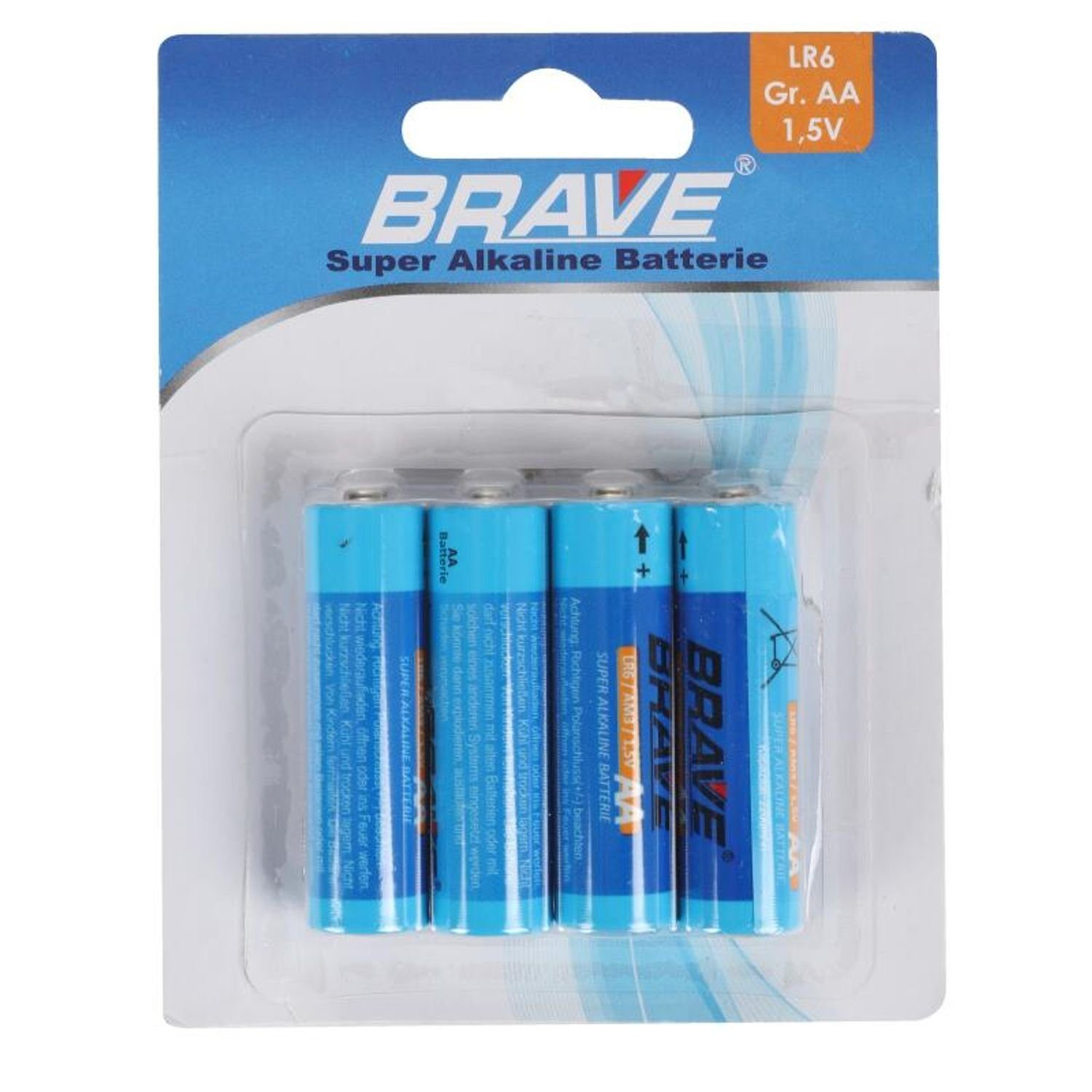 Brave BURI 1,5V LR6 AA Alkaline-Batterien 4er-Set 12x Super Batterie, (48 St) 48 Großpackung
