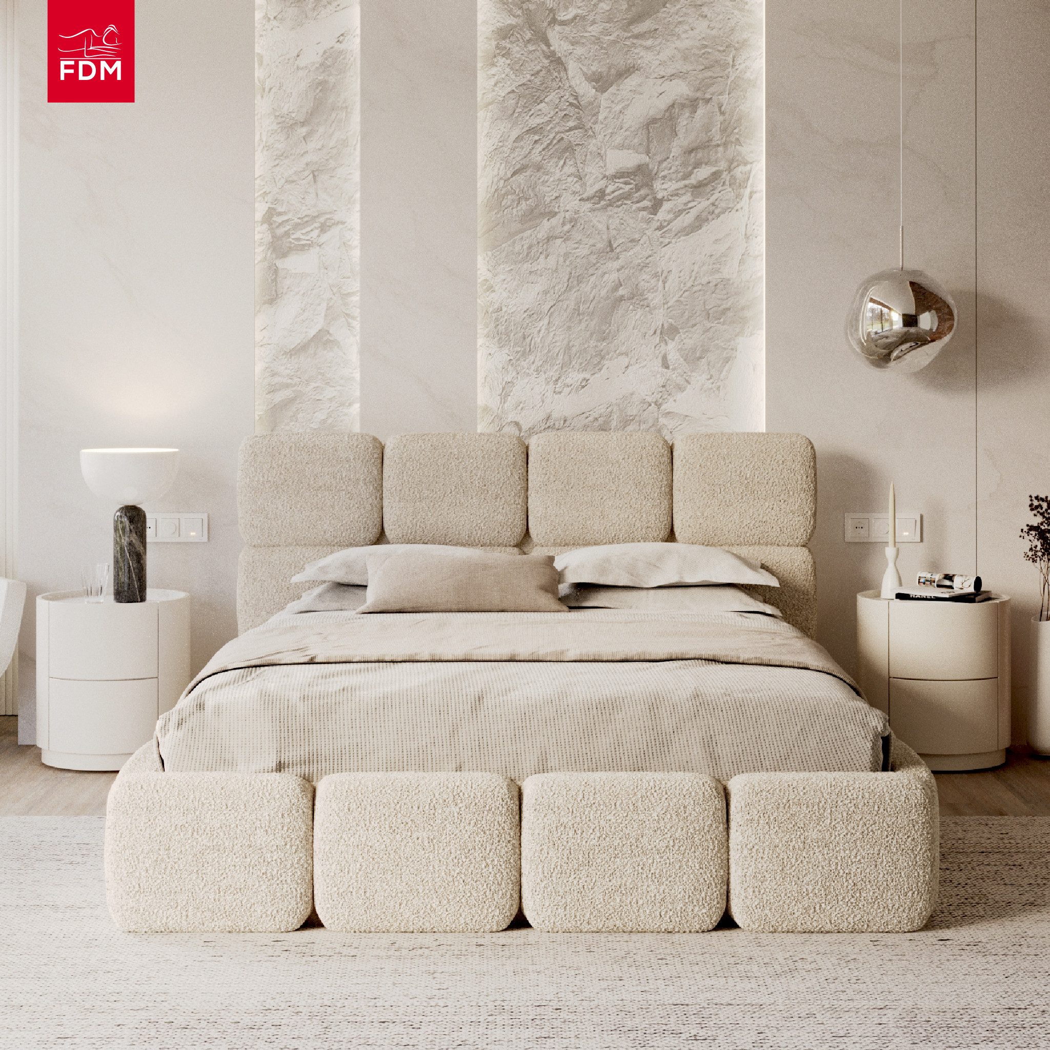 FDM Polsterbett CLOUDY Bettgestell Bett 140x200, 160x200, 180x200 cm Bestseller (verfügbar 140x200 160x200 180x200cm, Bettrahmen, Bett, mit großen gepolsterten Kopfteil, mit Bettkasten zum aufklappen), Hebbarer Metallrahmen, Bettkasten, ohne Matratze