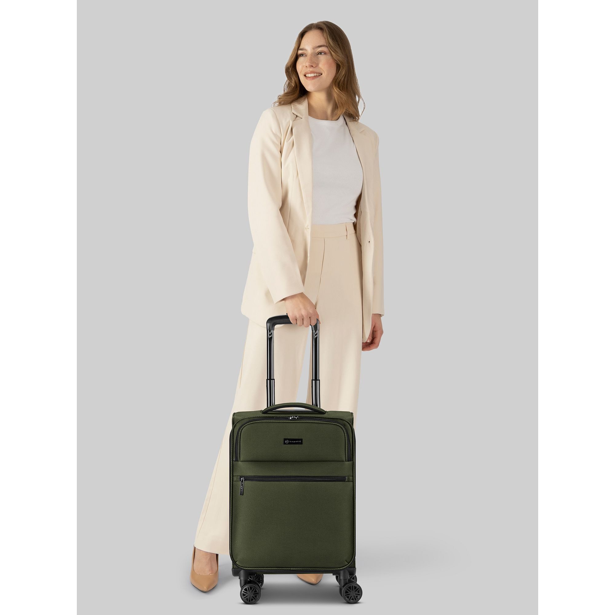 bugatti Handgepäck-Trolley Valencia Soft, 4 Rollen, Polyester