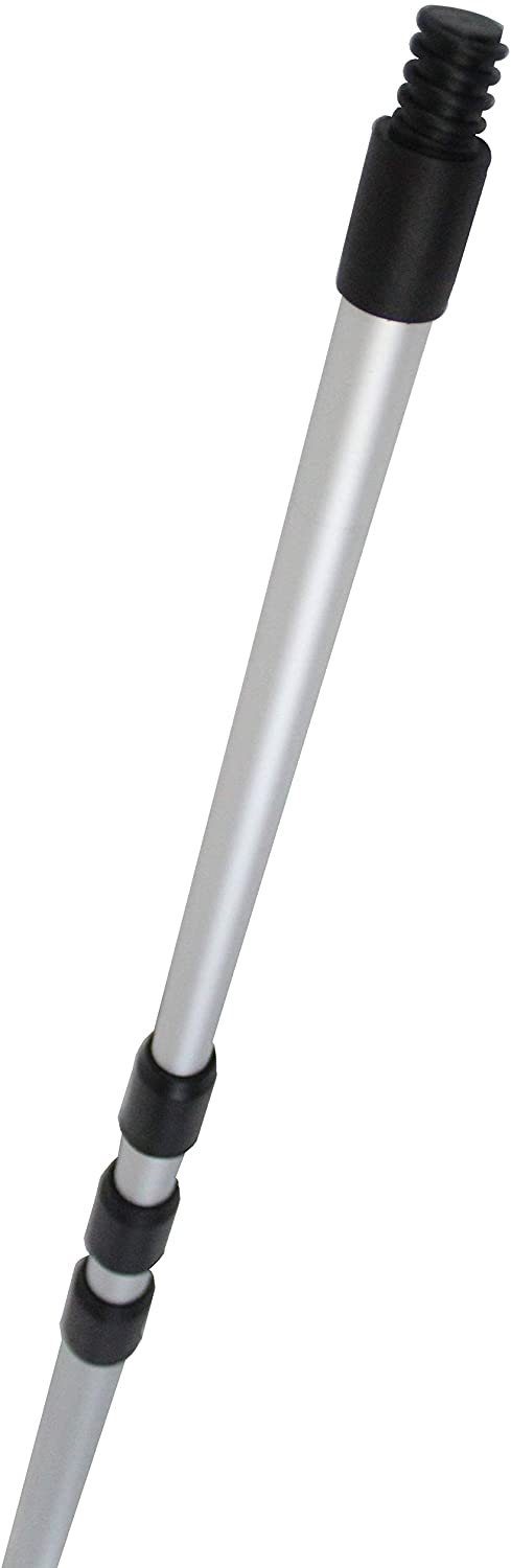 vom Pullach Hof Teleskopstiel Teleskopstange 4 Meter mit Fensterwischer Schwamm und Abziehlippe
