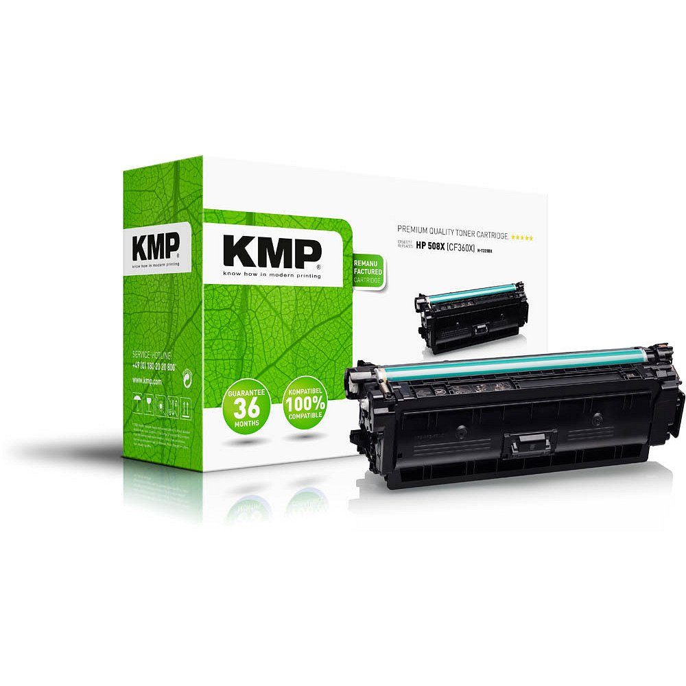 KMP Tonerkartusche 1 Toner H-T223BX ERSETZT HP 508X - black, (1-St)