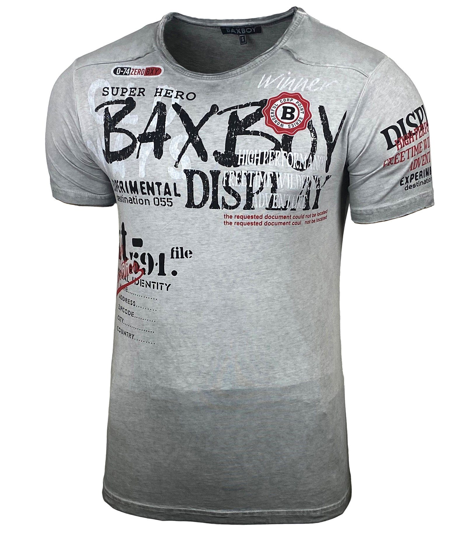 Baxboy T-Shirt Baxboy Moderner Männer Kurzarm günstig online kaufen