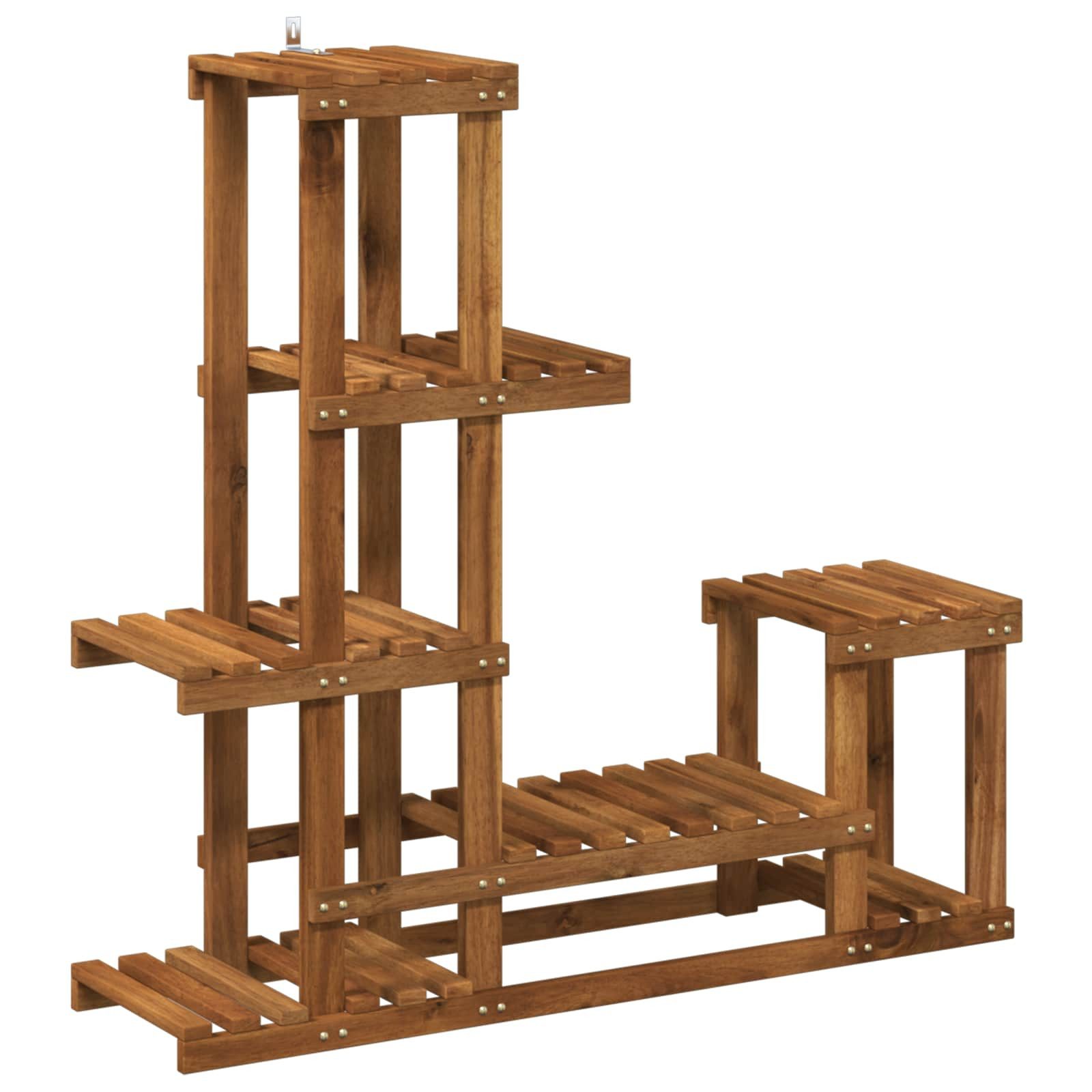 vidaXL Blumenständer Pflanzenständer Natur 93,5 x 25 x 91,5 cm Massivholz (1 St)
