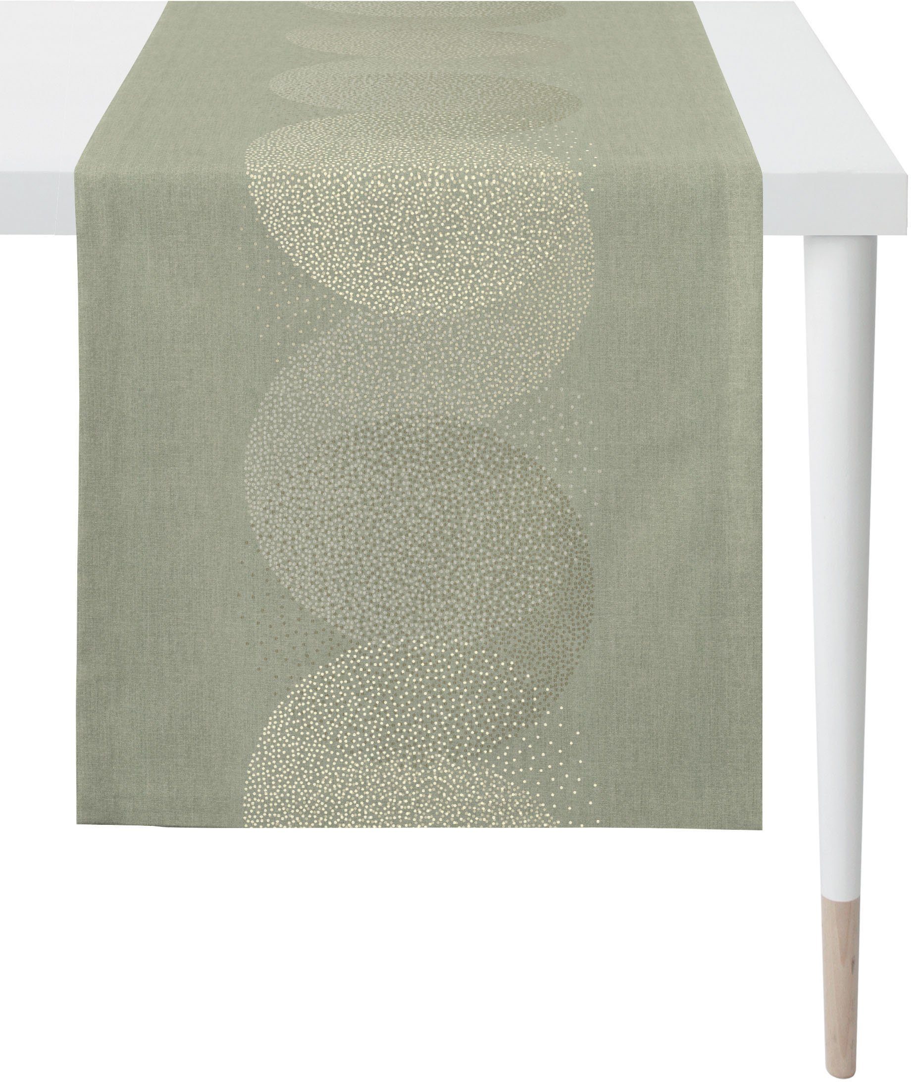 APELT STYLE, grau/beige LOFT 5234 (1-tlg) Tischläufer Jacquard