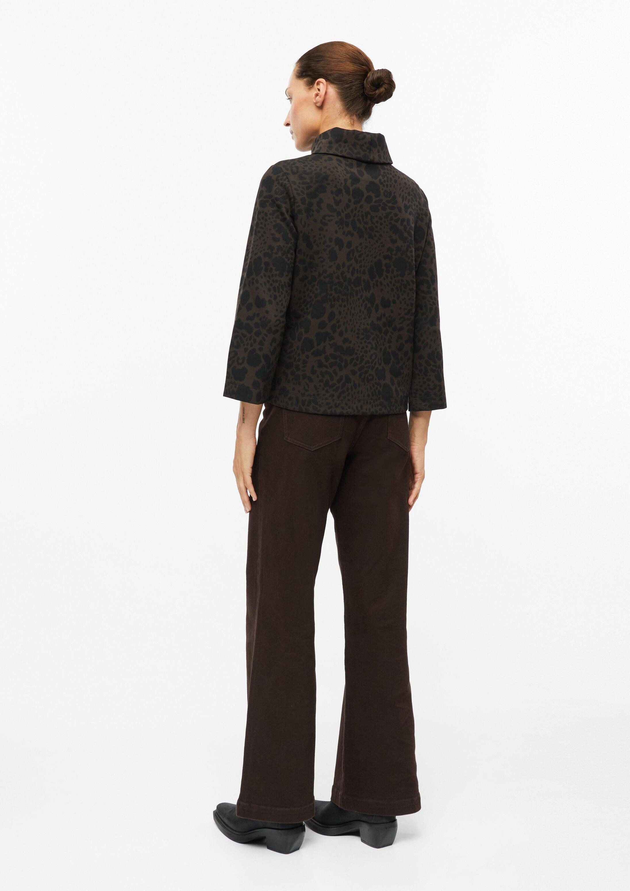 s.Oliver 3/4 Arm-Pullover Sweatshirt Sweatshirt mit All-over-Print im Relaxed Fit
